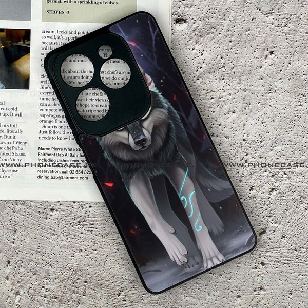 Infinix Hot 40 Pro / Hot 40 - Wolf Design 8 - Premium Metal Printed soft Bumper Shock Proof Case CS-16321