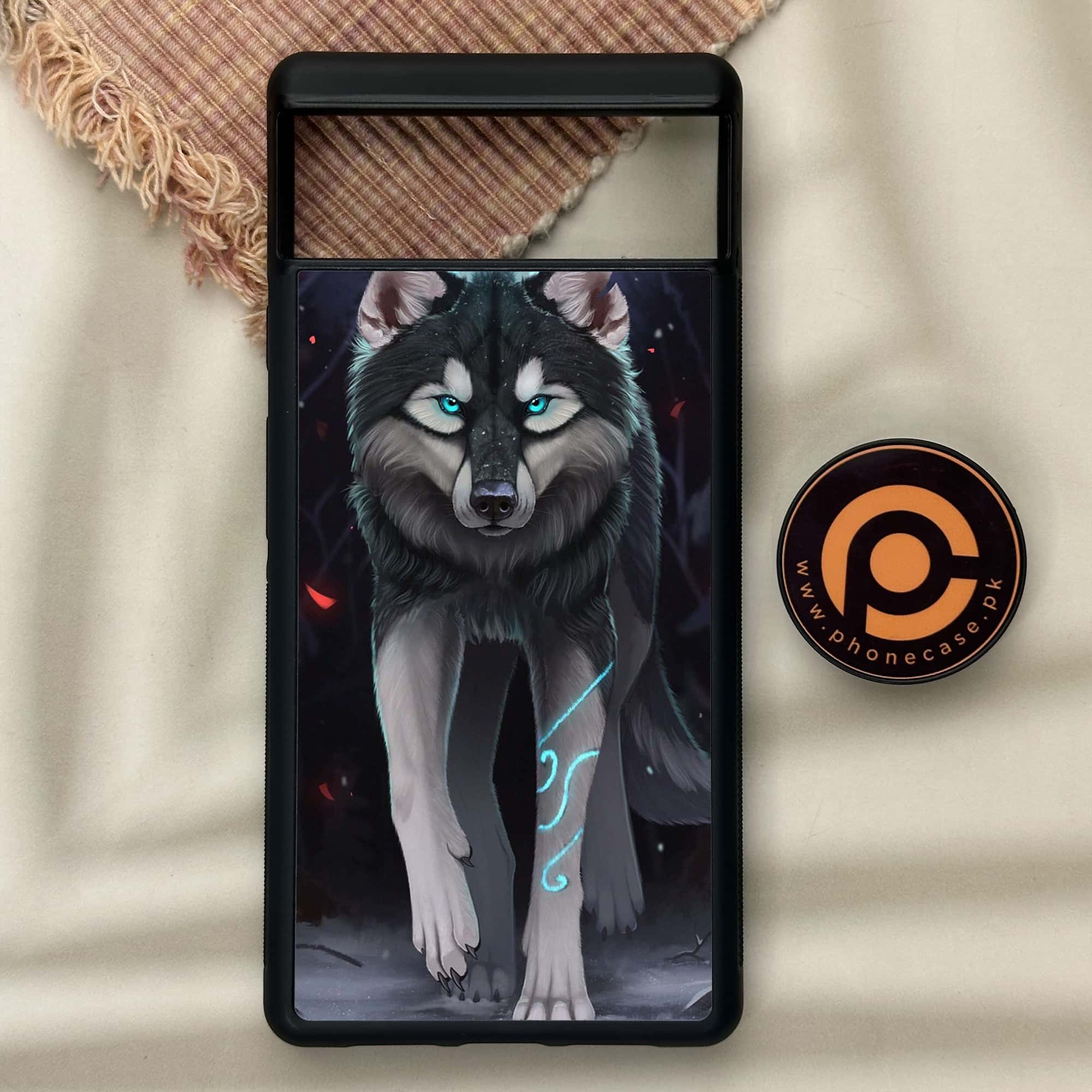 Google Pixel 6 - Wolf Series - Premium Metal Printed soft Bumper Shock Proof Case