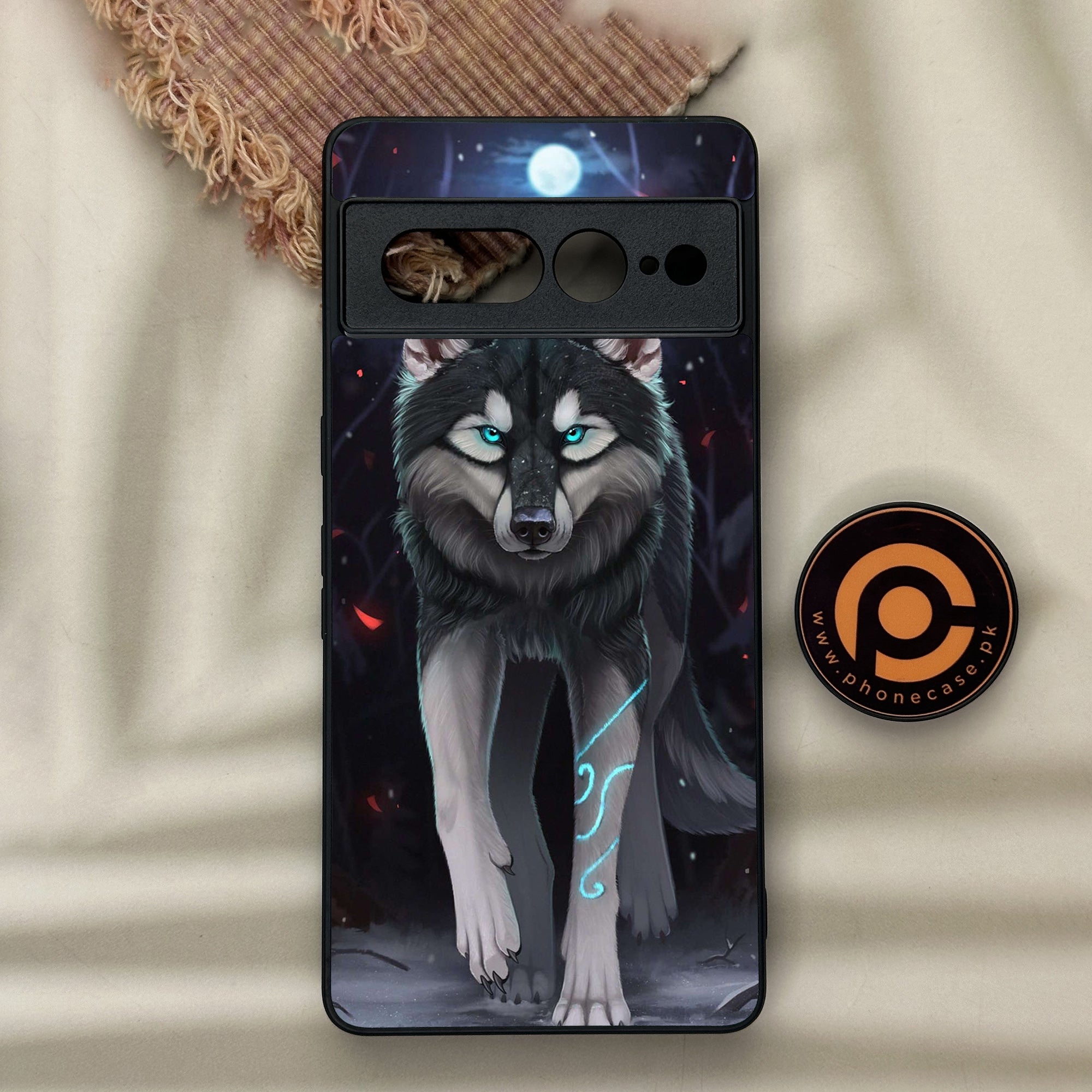 Google Pixel 7 Pro - Wolf Series - Premium Metal Printed soft Bumper Shock Proof Case