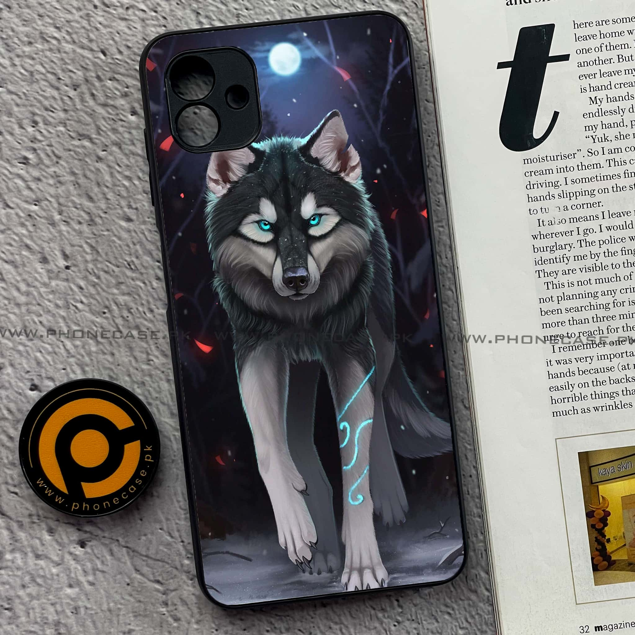 Samsung Galaxy A04 - Wolf Series - Premium Printed Glass soft Bumper shock Proof Case