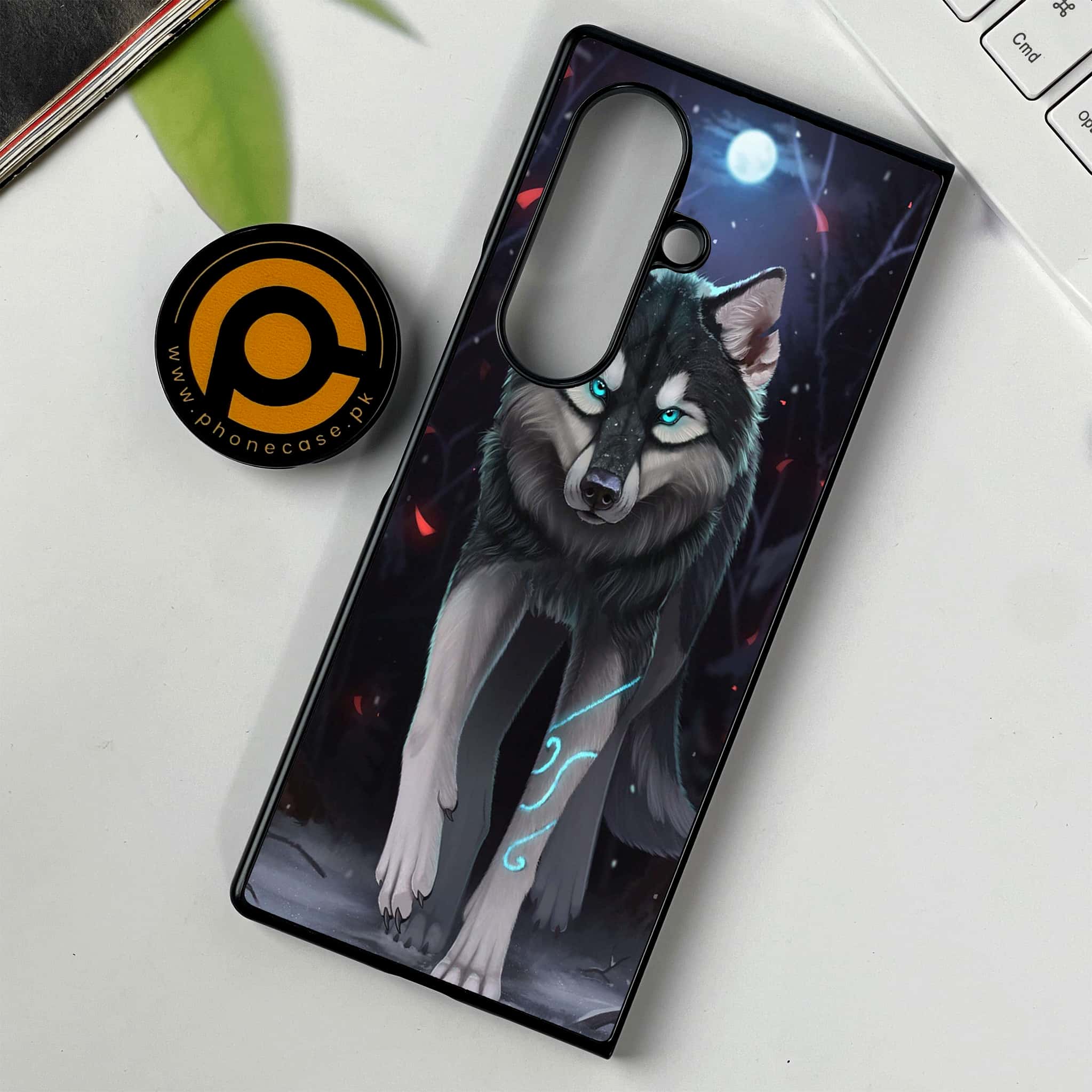 Samsung Galaxy Z Fold 7 - Wolf Series - Premium Metal Printed soft Bumper shock Proof Case