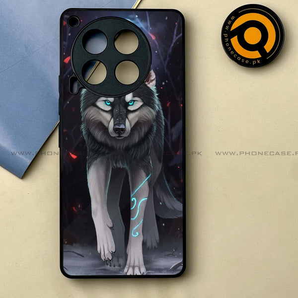 Tecno Camon 30 - Wolf Design 8 -  Premium Printed Metal soft Bumper shock Proof Case CS-18461 CS-18795