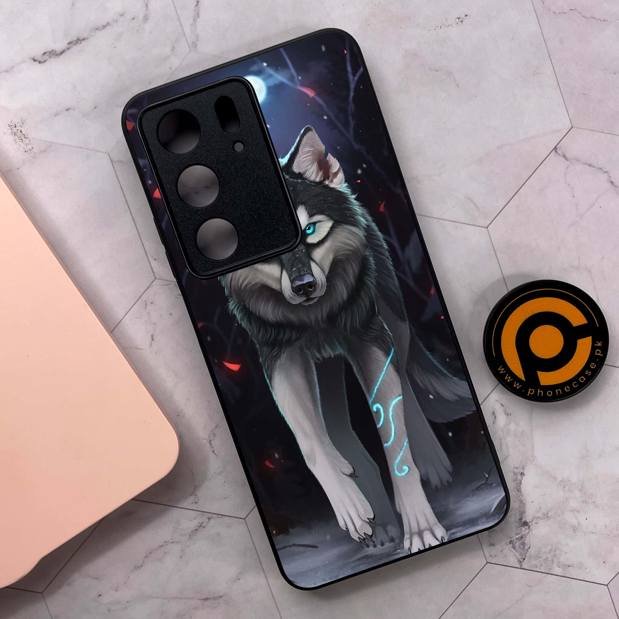 Realme C75x 4G - Wolf Series - Premium Metal Printed soft Bumper shock Proof Case