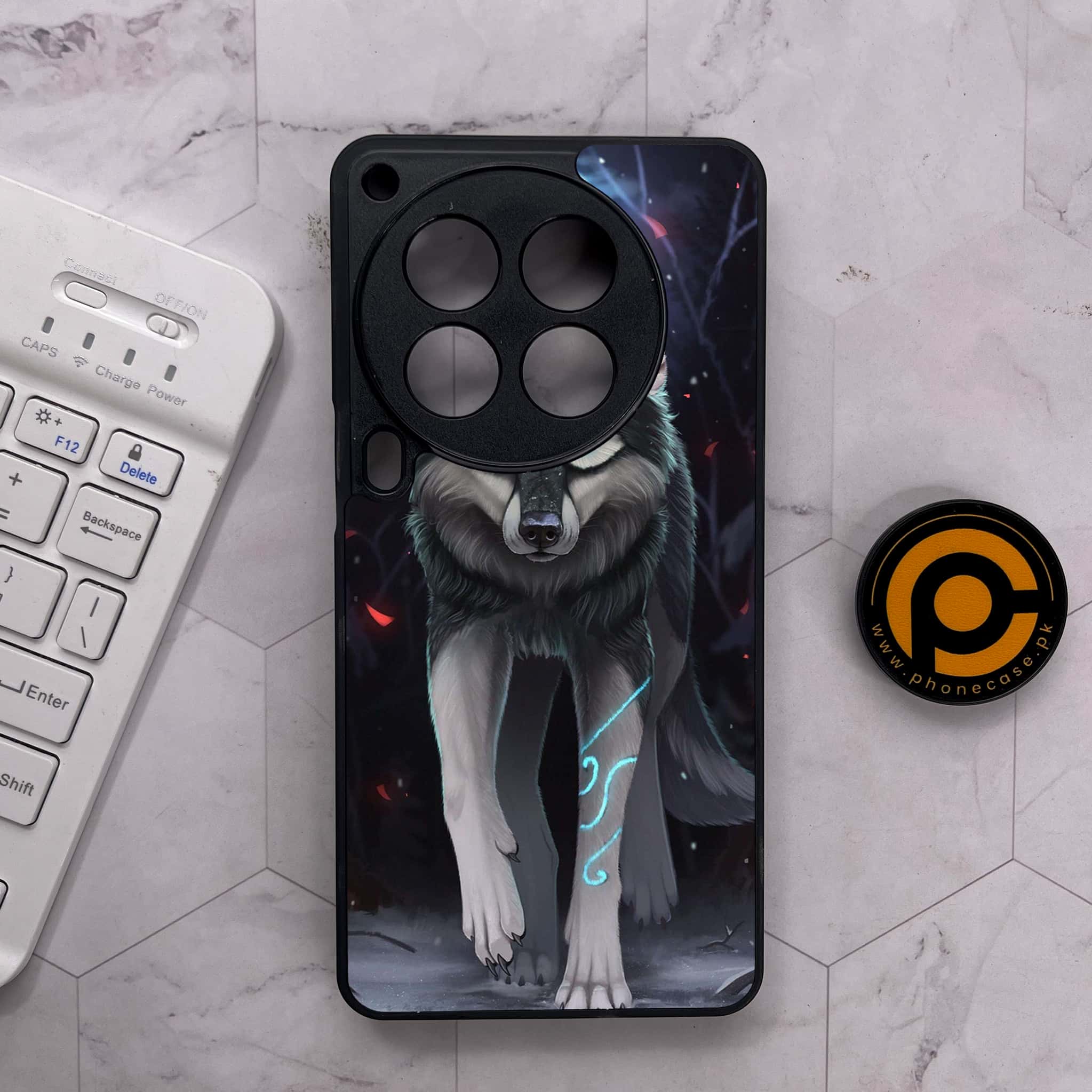 Tecno Camon 30 Premier - Wolf Series - Premium Metal Printed soft Bumper shock Proof Case