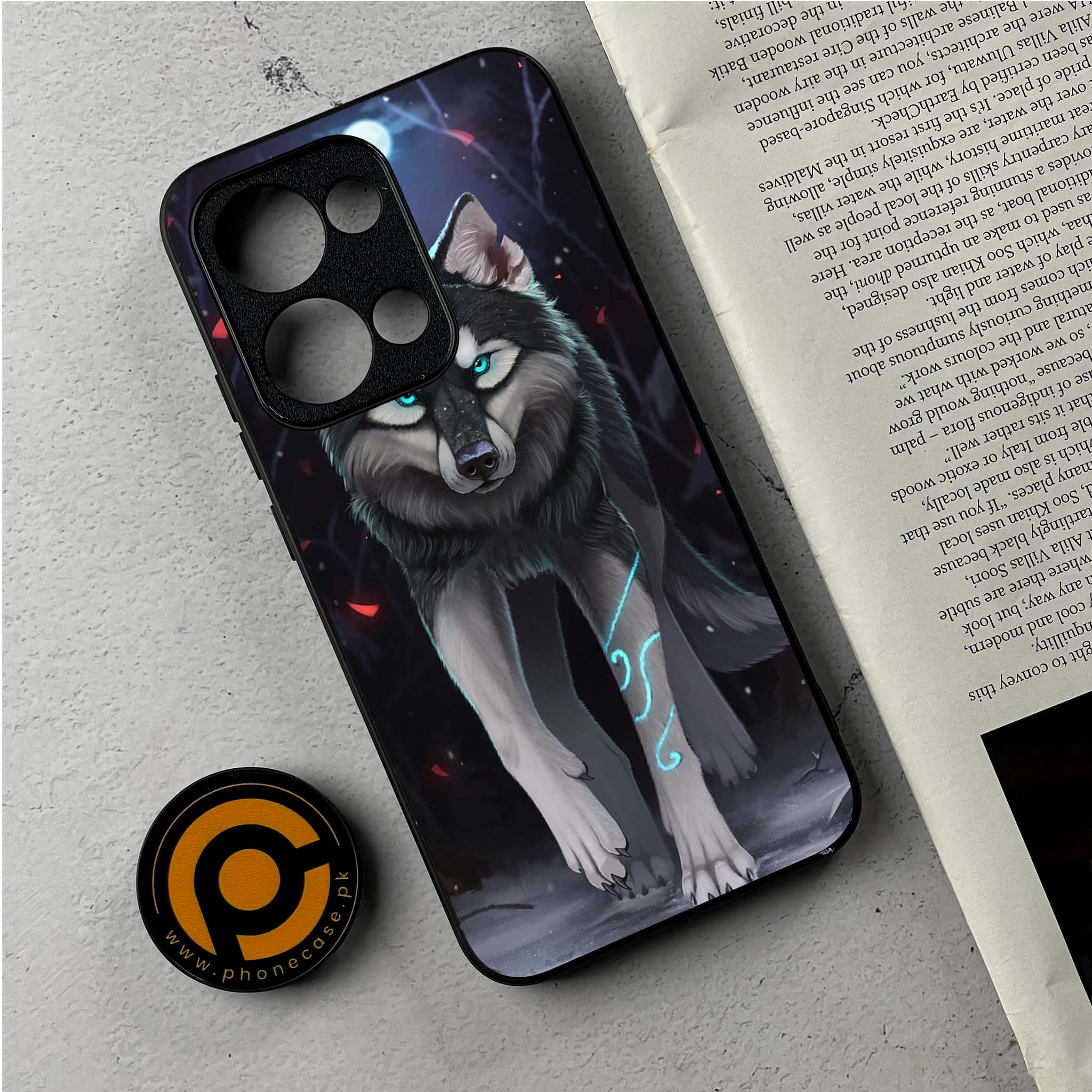 Oppo Reno 13 - Wolf Series - Premium Metal Printed Soft Bumper Shockproof Case