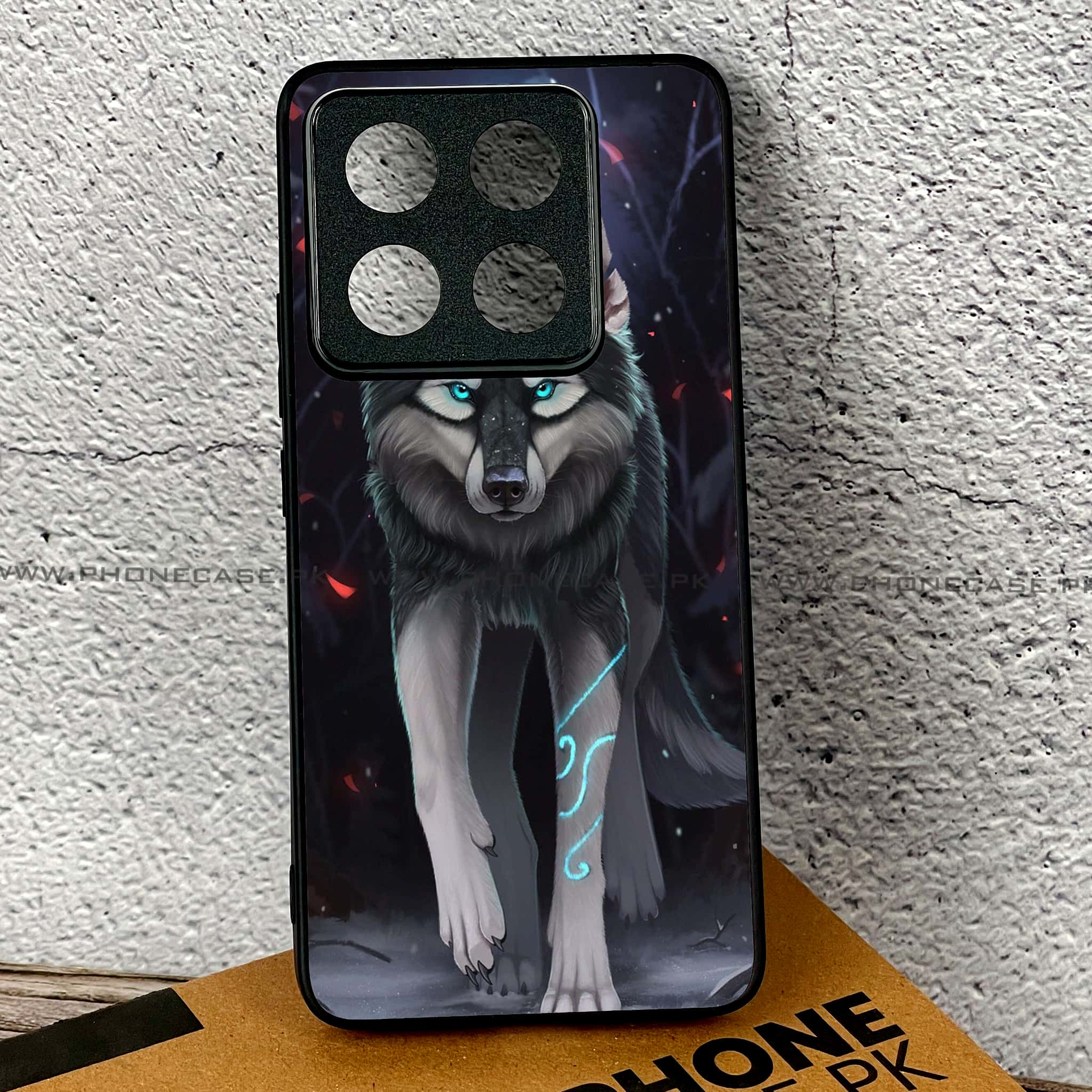 Xiaomi 14T - Wolf Series - Premium Printed Glass soft Bumper shock Proof Case