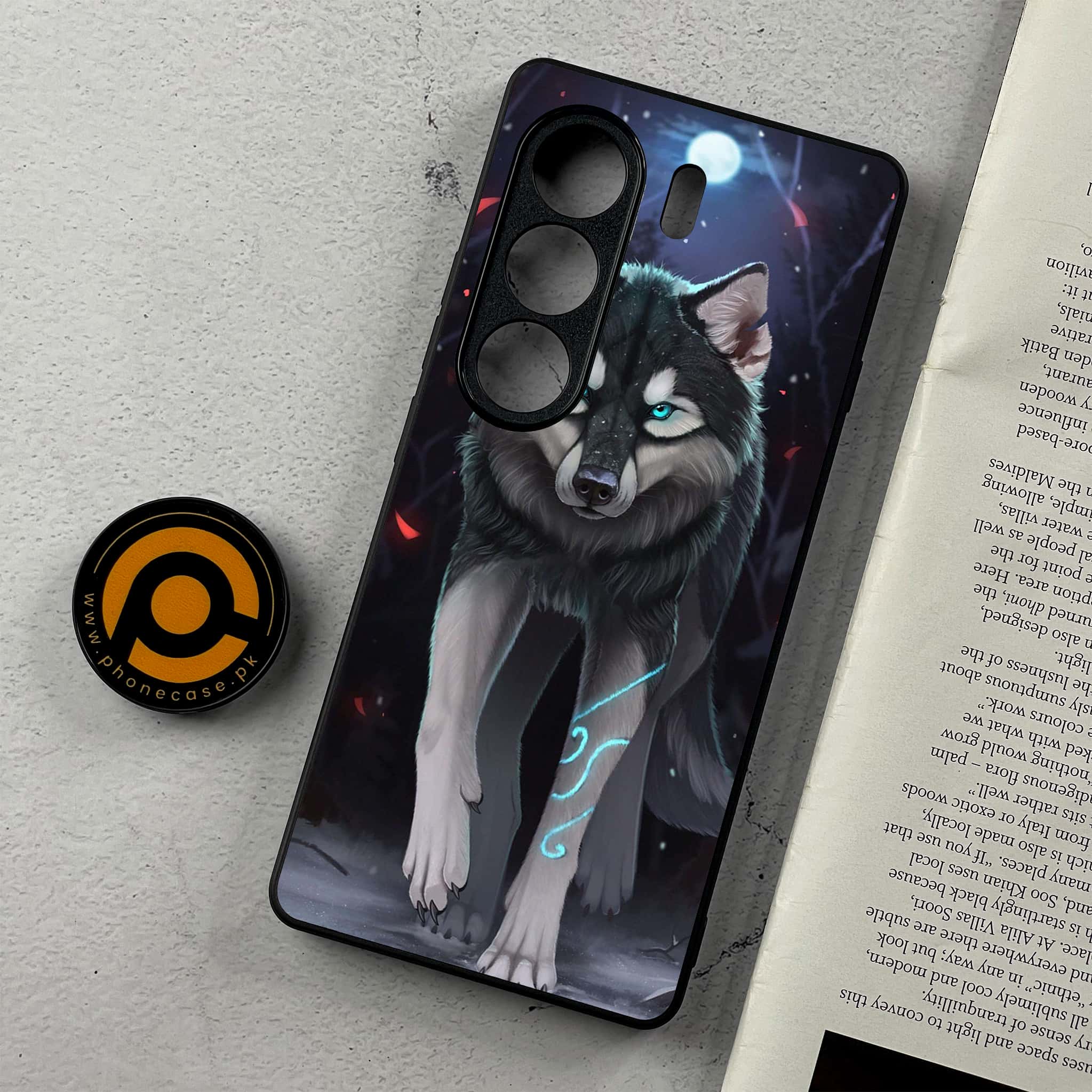 Tecno Camon 40 - Wolf Series - Premium Metal Printed Soft Bumper Shockproof Case