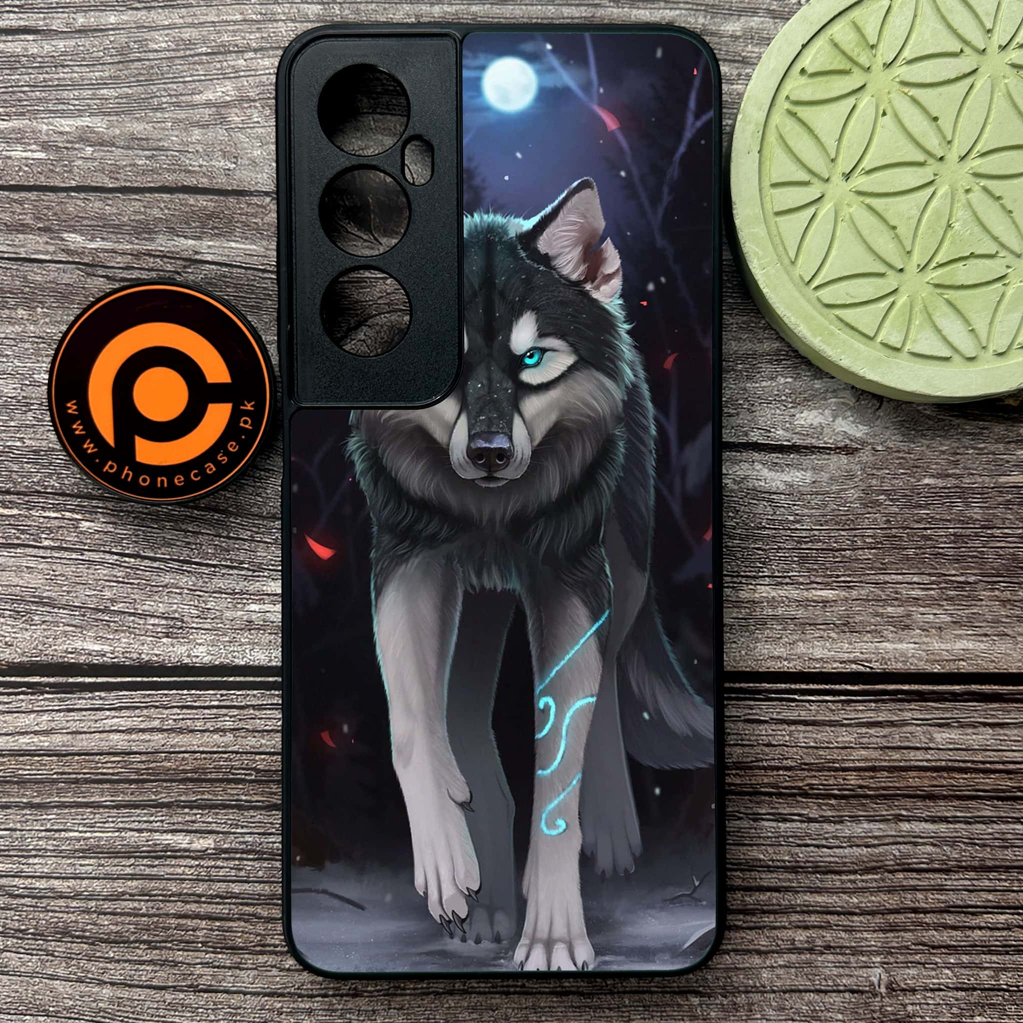 Realme C65  - Wolf Series - Premium Metal Printed soft Bumper shock Proof Case