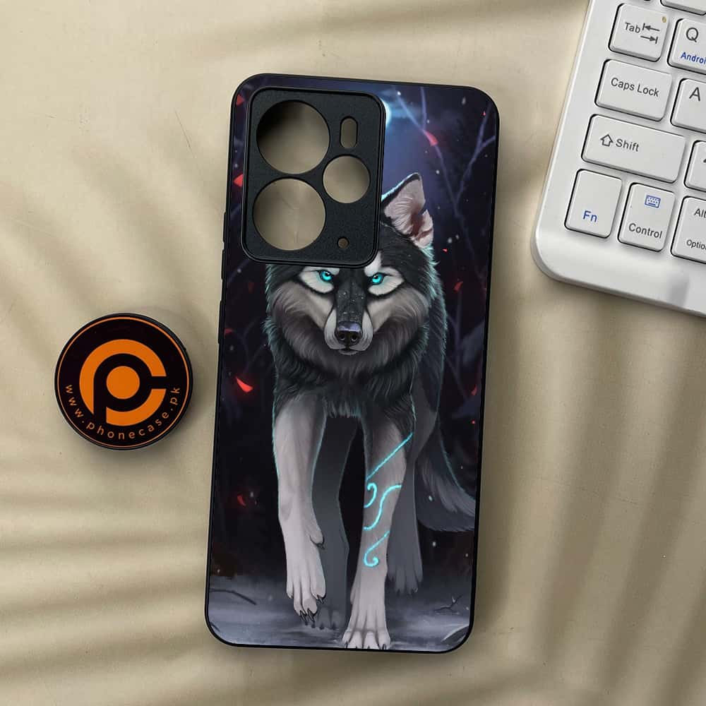 Realme 14 5G - Wolf Series - Premium Metal Printed soft Bumper Shock Proof Case