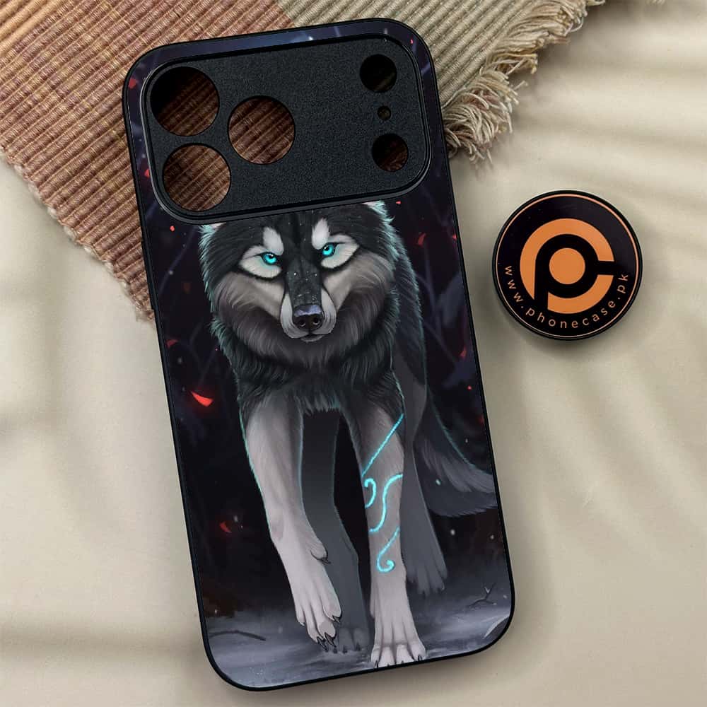 iPhone 17 Pro Max - Wolf Series - Premium Metal Printed soft Bumper shock Proof Case