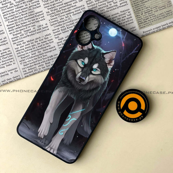 Samsung Galaxy A06  - Wolf Design 8- Premium Metal Printed soft Bumper shock Proof Case CS-44144 CS-44159