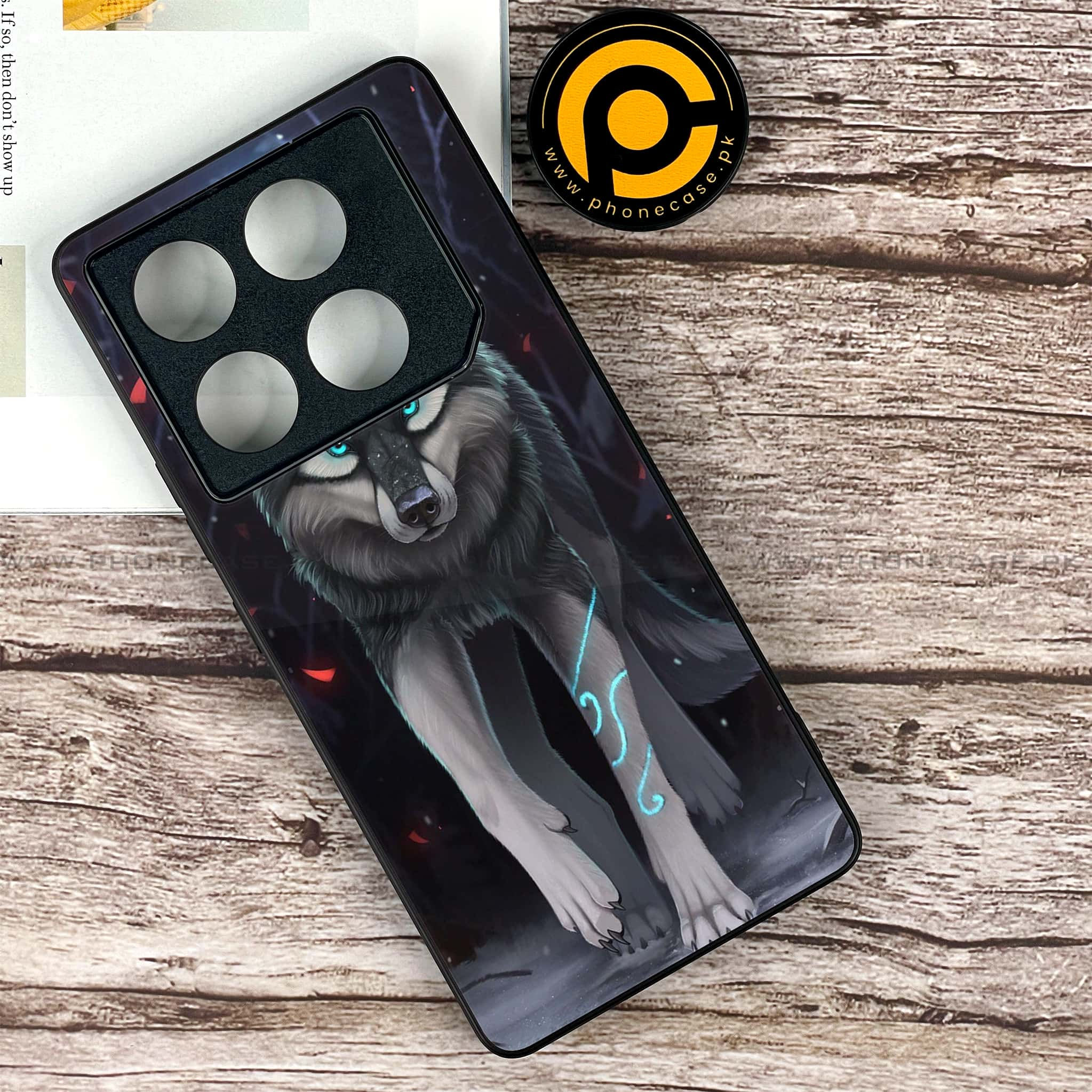 Infinix GT 20 Pro - Wolf Series - Premium Printed Glass soft Bumper shock Proof Case