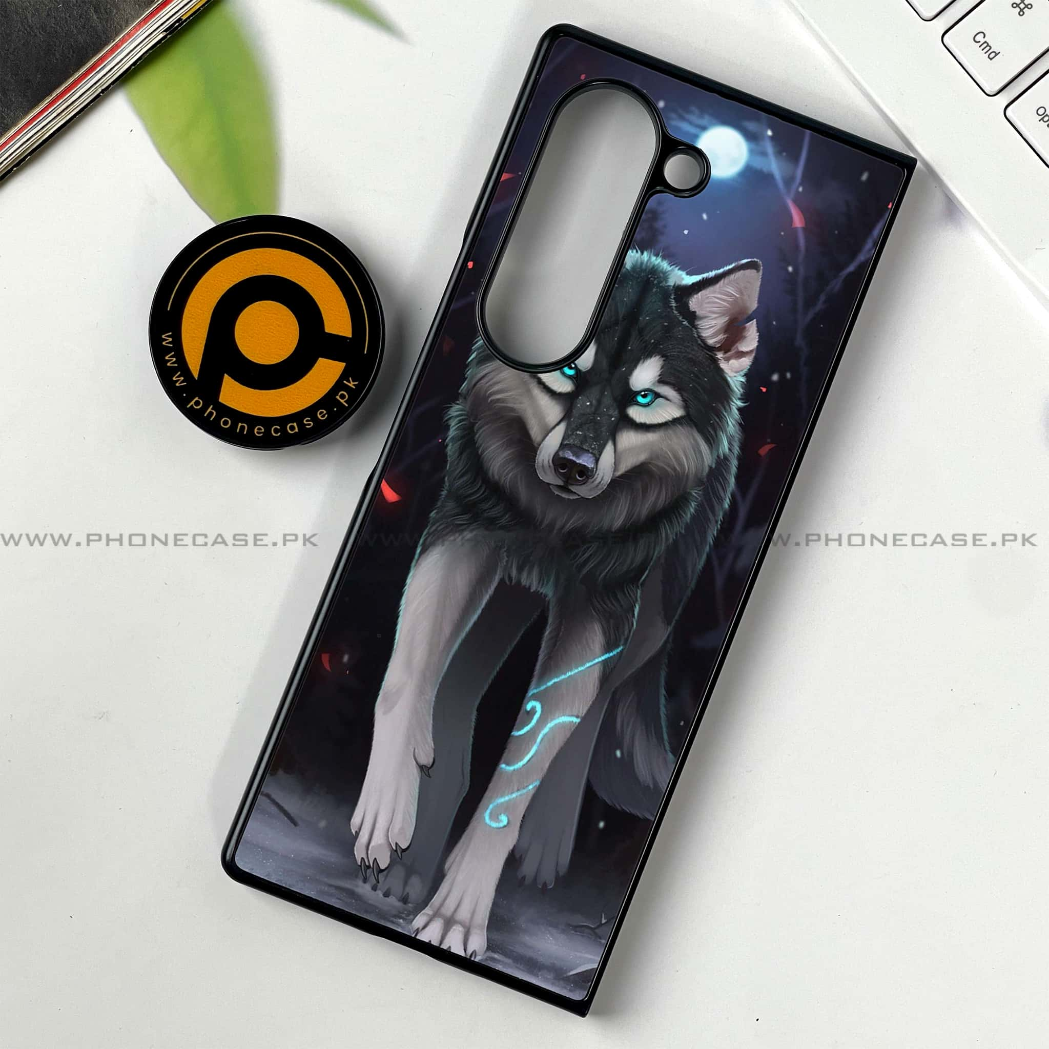 Samsung Galaxy Z Fold 6 - Wolf Series - Premium Printed Metal soft Bumper shock Proof Case