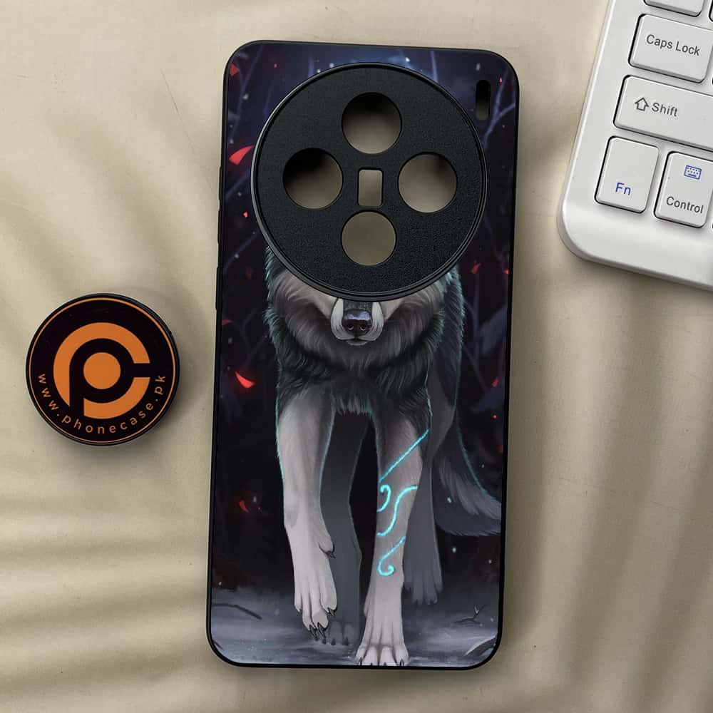 Vivo X200 - Wolf Series - Premium Metal  Printed soft Bumper shock Proof Case