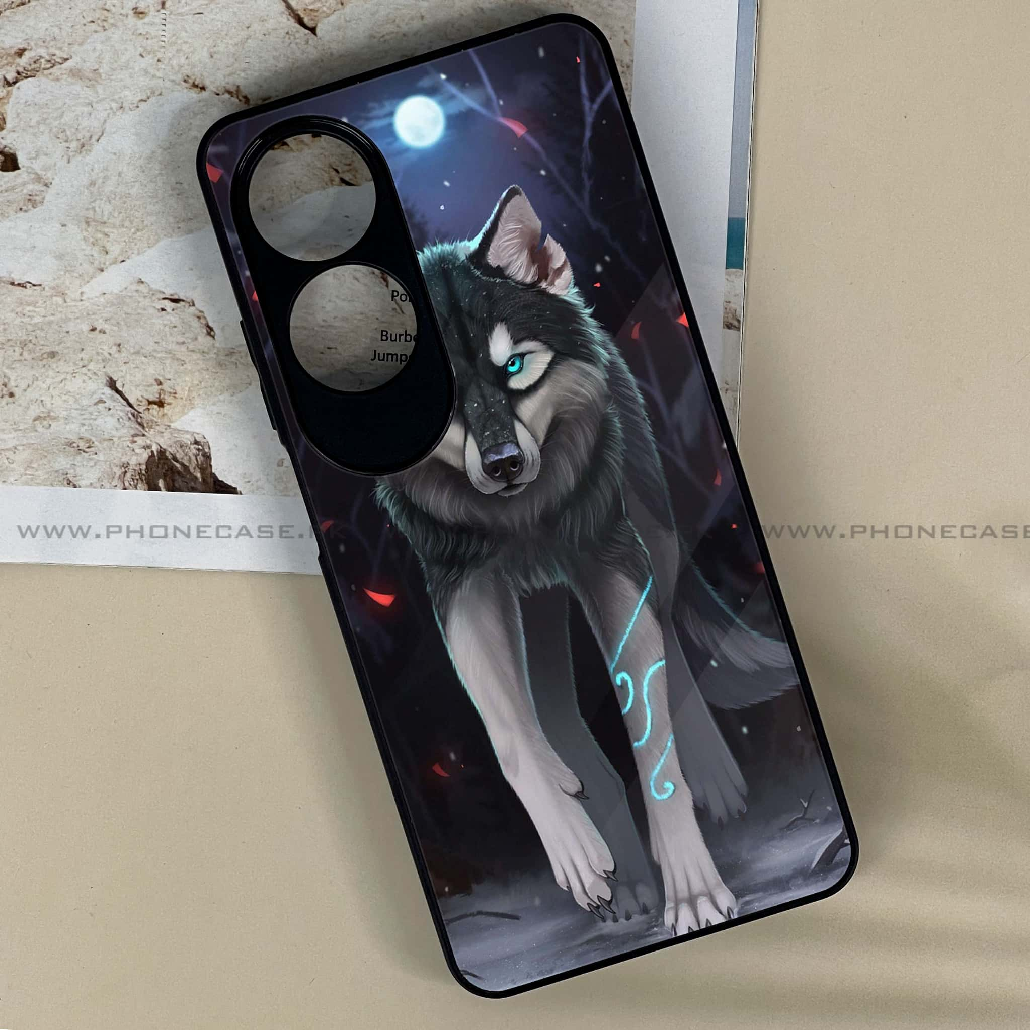 Oppo A60 - Wolf Series - Premium Printed Metal soft Bumper shock Proof Case