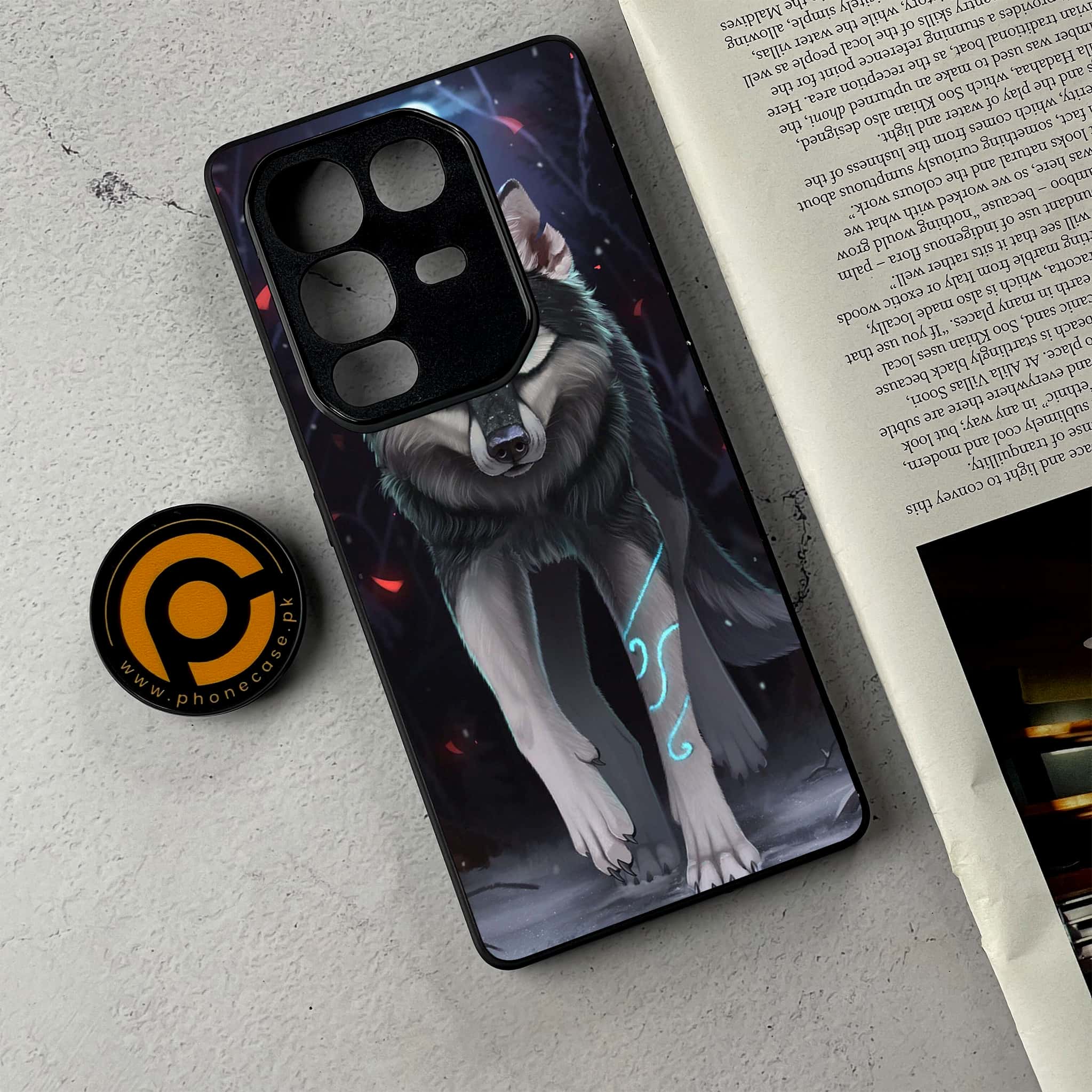 Infinix Note 50 Pro Plus - Wolf Series - Premium Metal Printed Soft Bumper Shockproof Case