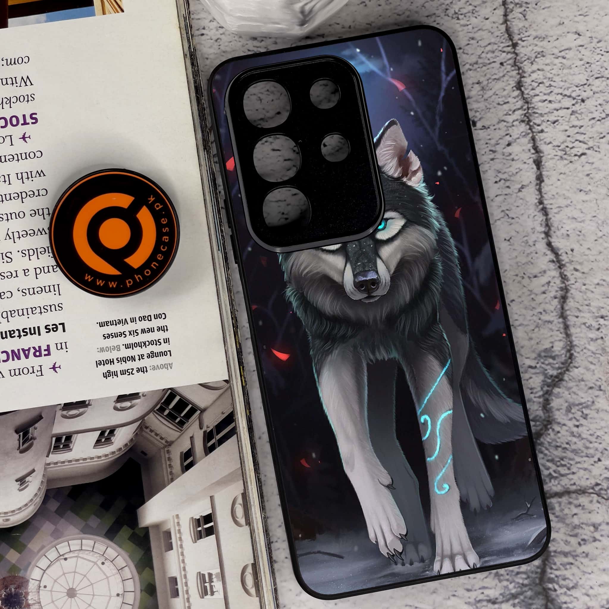 Vivo Y29 4G - Wolf Series - Premium Metal Printed soft Bumper Shock Proof Case