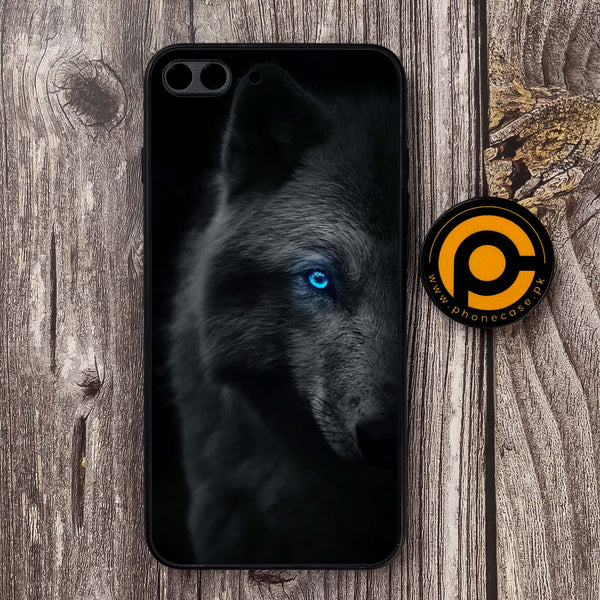 iPhone 7 Plus / 8 Plus   - Wolf Design 9 - Premium Metal Printed soft Bumper shock Proof Case CS-50697