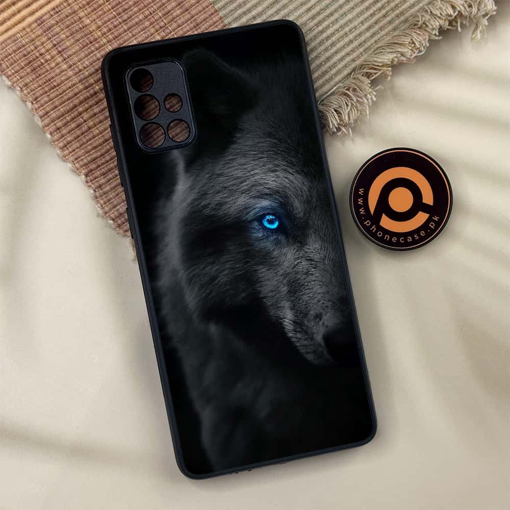 Samsung Galaxy A71 -  Wolf Series - Premium Metal Printed soft Bumper shock Proof Case
