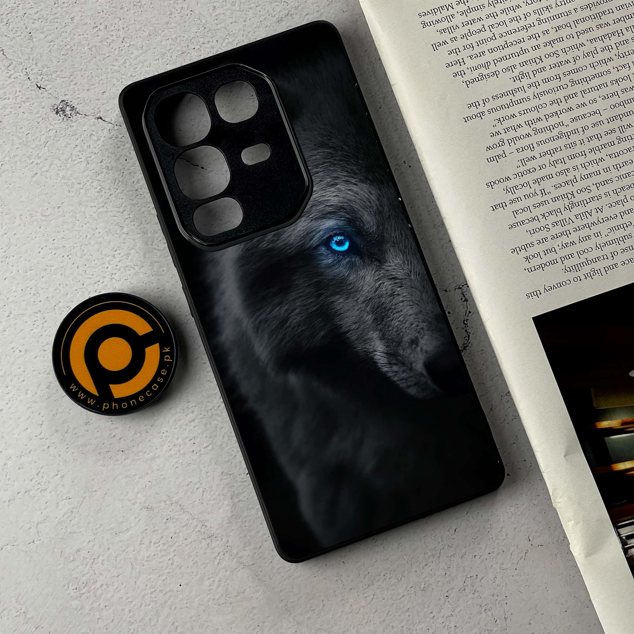 Infinix Note 50 Pro Plus - Wolf Series - Premium Metal Printed Soft Bumper Shockproof Case