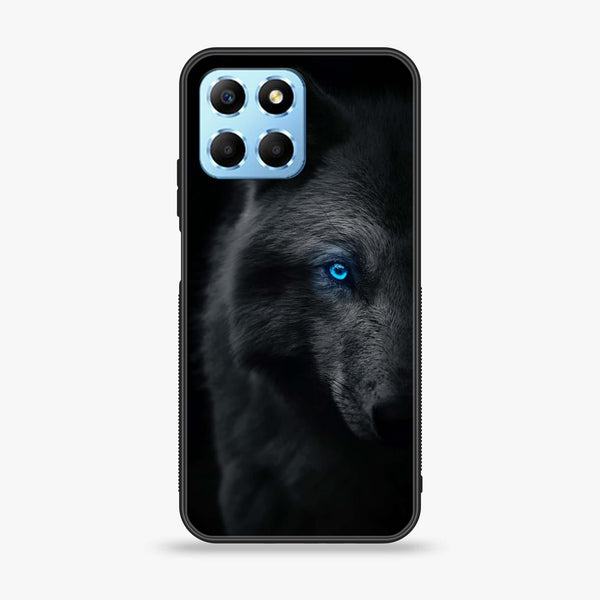 Honor X6 - Wolf Design 9  - Premium Printed Glass soft Bumper shock Proof Case  CS-35269