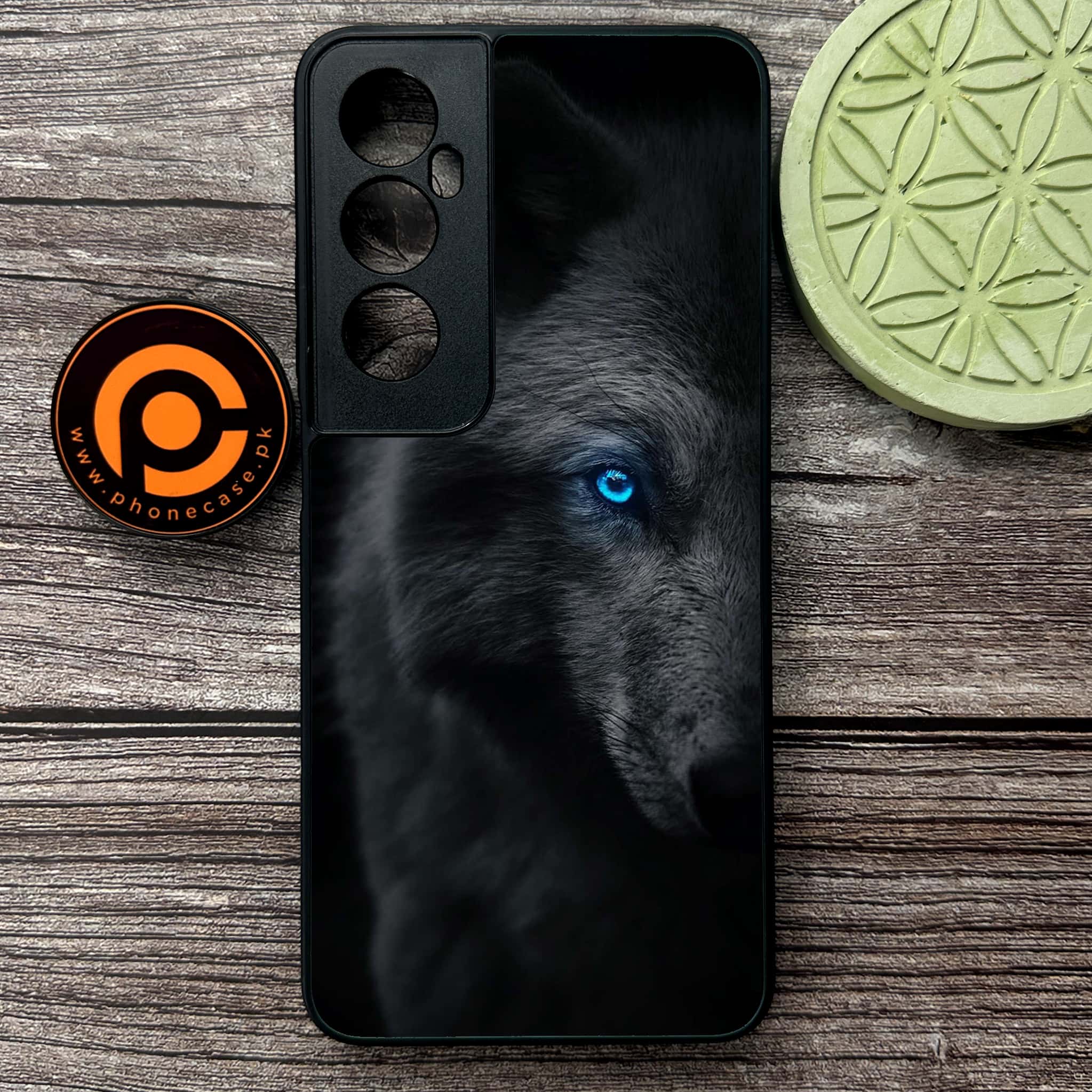 Realme C65  - Wolf Series - Premium Metal Printed soft Bumper shock Proof Case