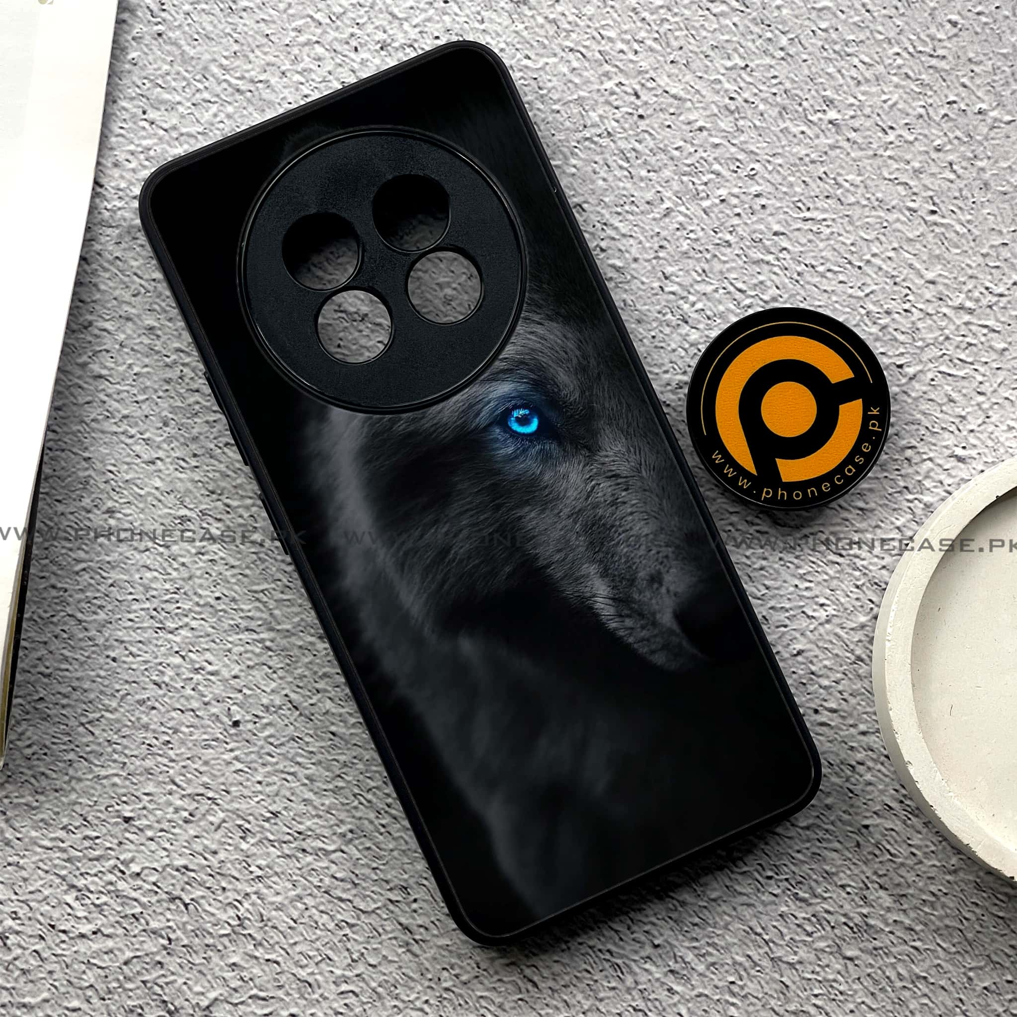 Realme 13 Pro Plus - Wolf Series - Premium Printed Glass soft Bumper shock Proof Case