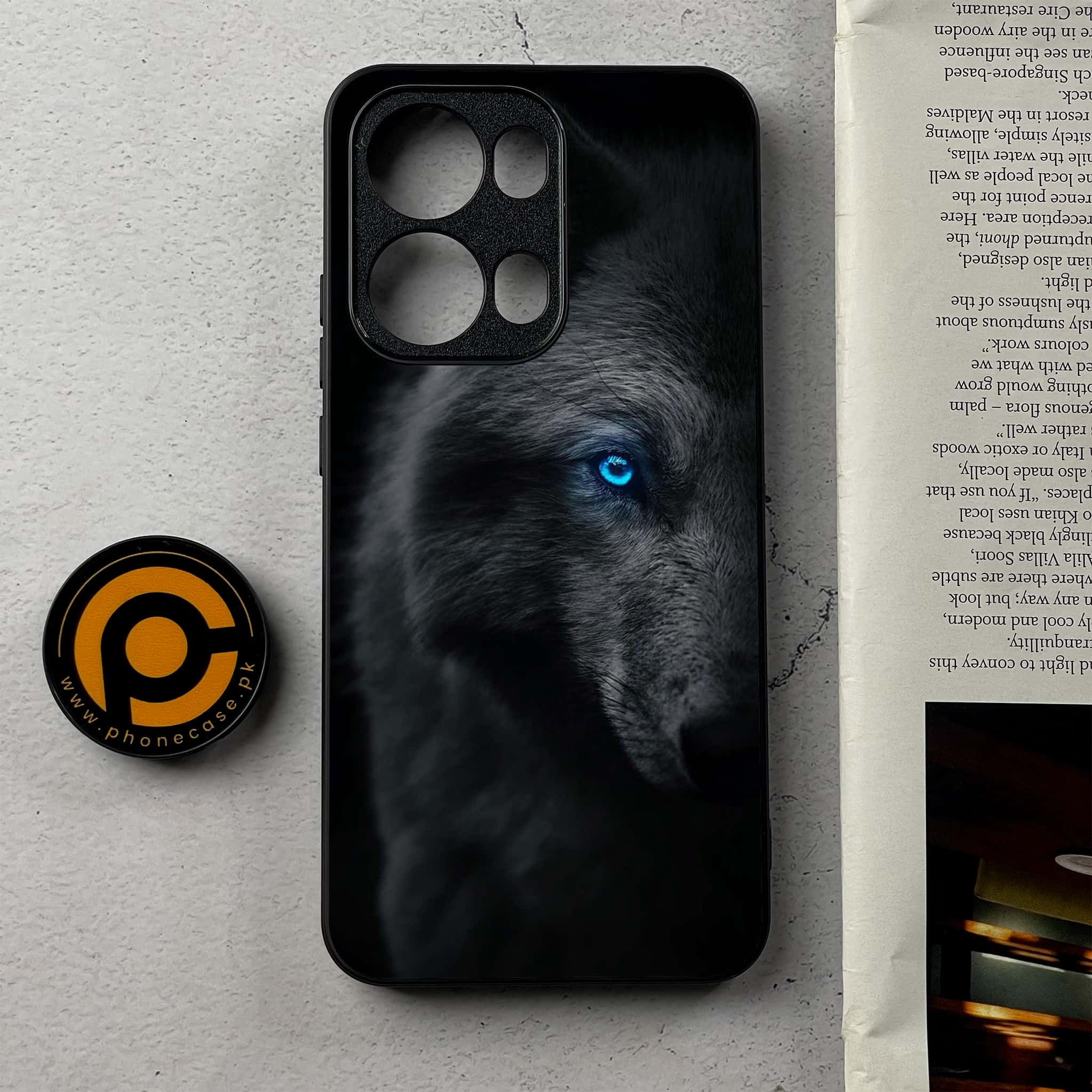 Oppo Reno 13 Pro - Wolf Series - Premium Metal Printed Soft Bumper Shockproof Case