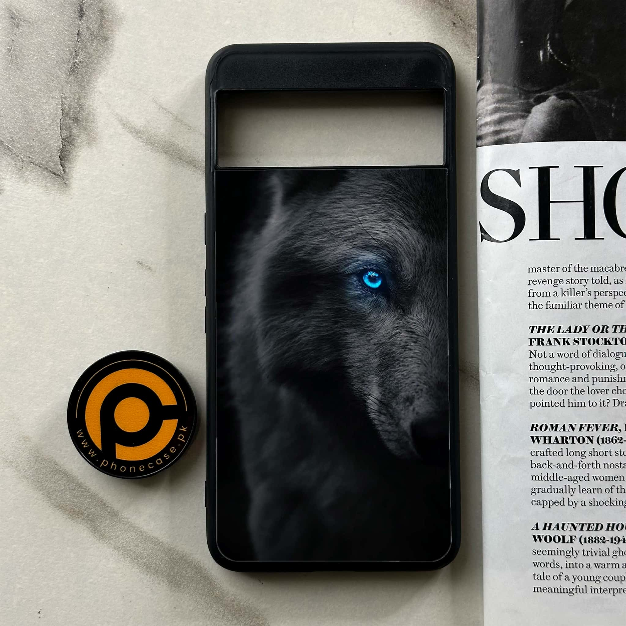 Google Pixel 8 Pro - Wolf Series - Premium Printed Glass soft Bumper shock Proof Case