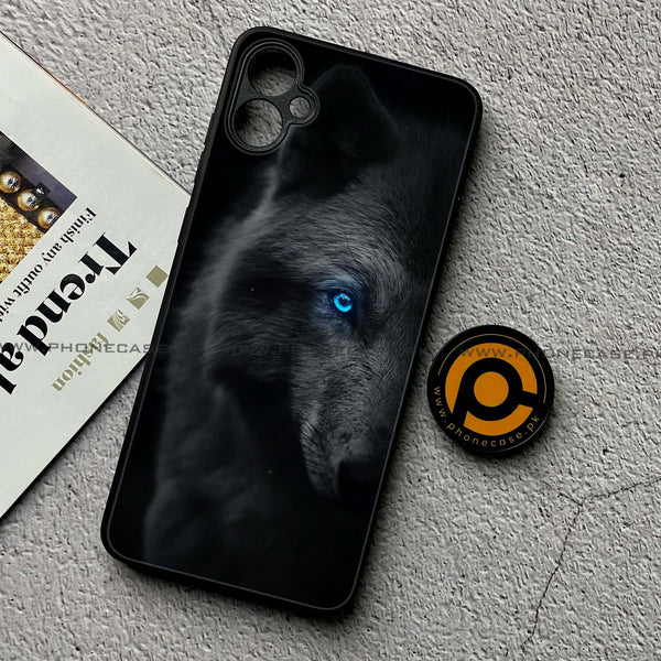 Samsung Galaxy A05 - Wolf Design 9- Premium Printed Glass soft Bumper shock Proof Case CS-27622