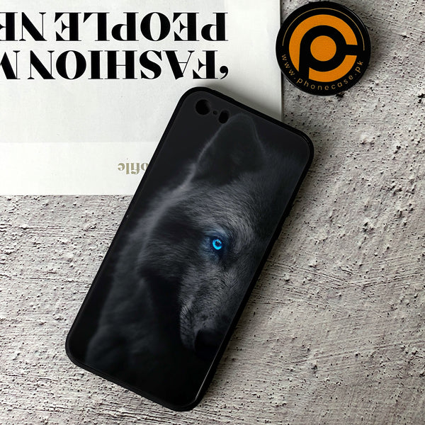 iPhone 5/5c/5s - Wolf Series - Design 9 Premium Printed Glass soft Bumper shock Proof Case CS-23267