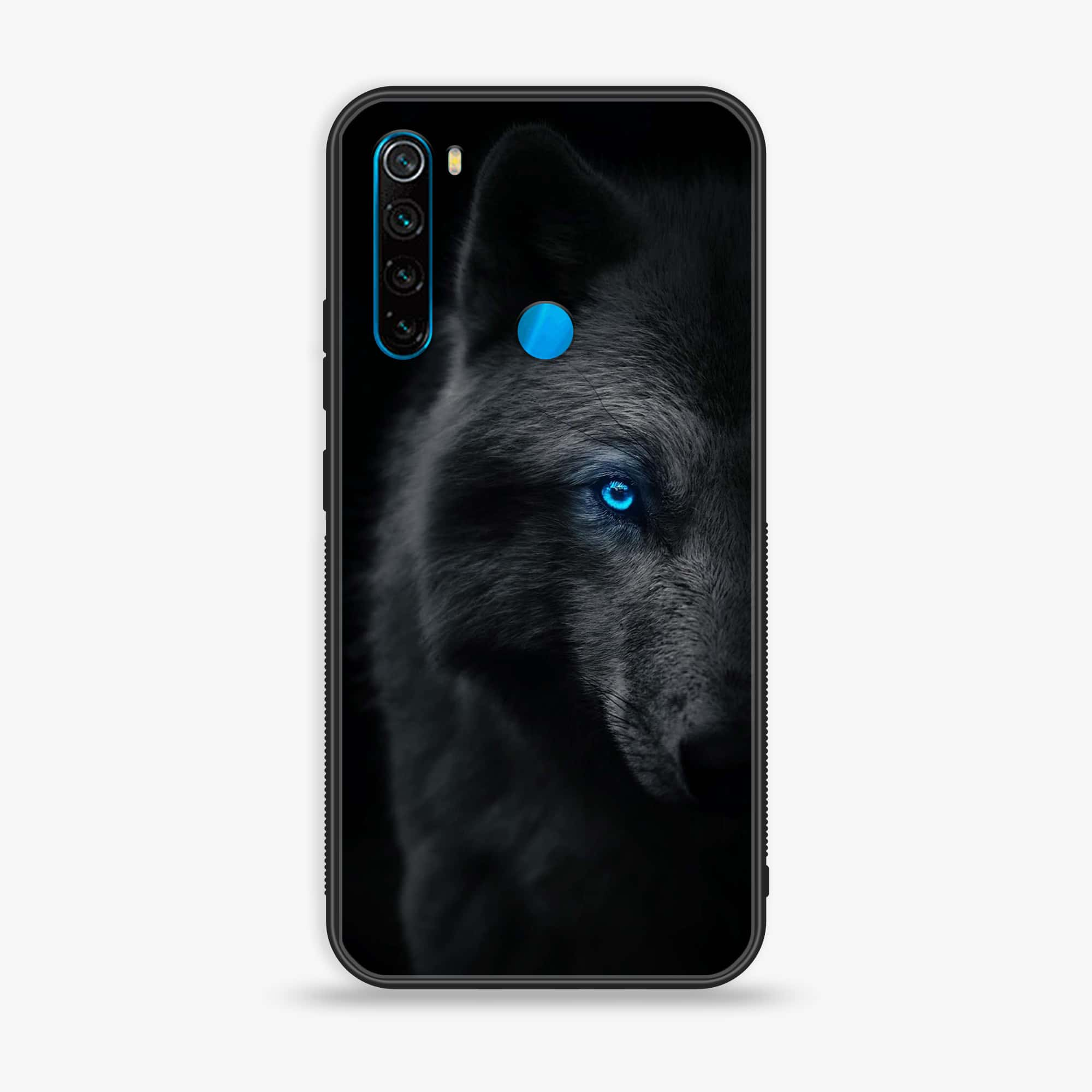 Redmi Note 8 - Wolf Series - Premium Printed Glass soft Bumper shock Proof Case