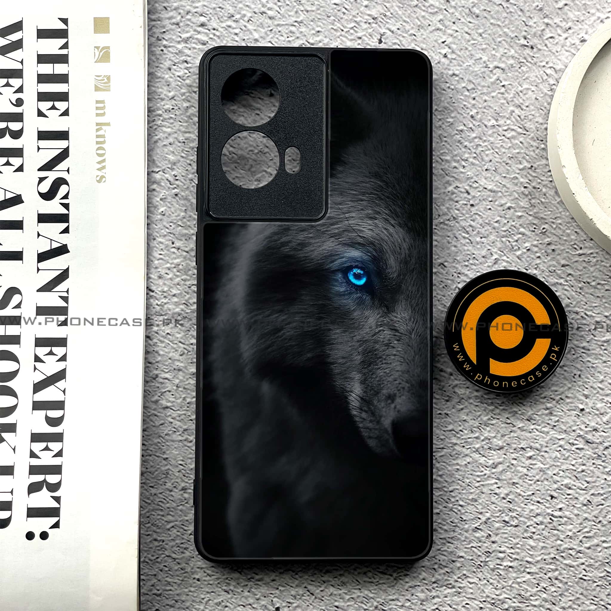 Moto G85 - Wolf Series - Premium Printed Glass soft Bumper shock Proof Case