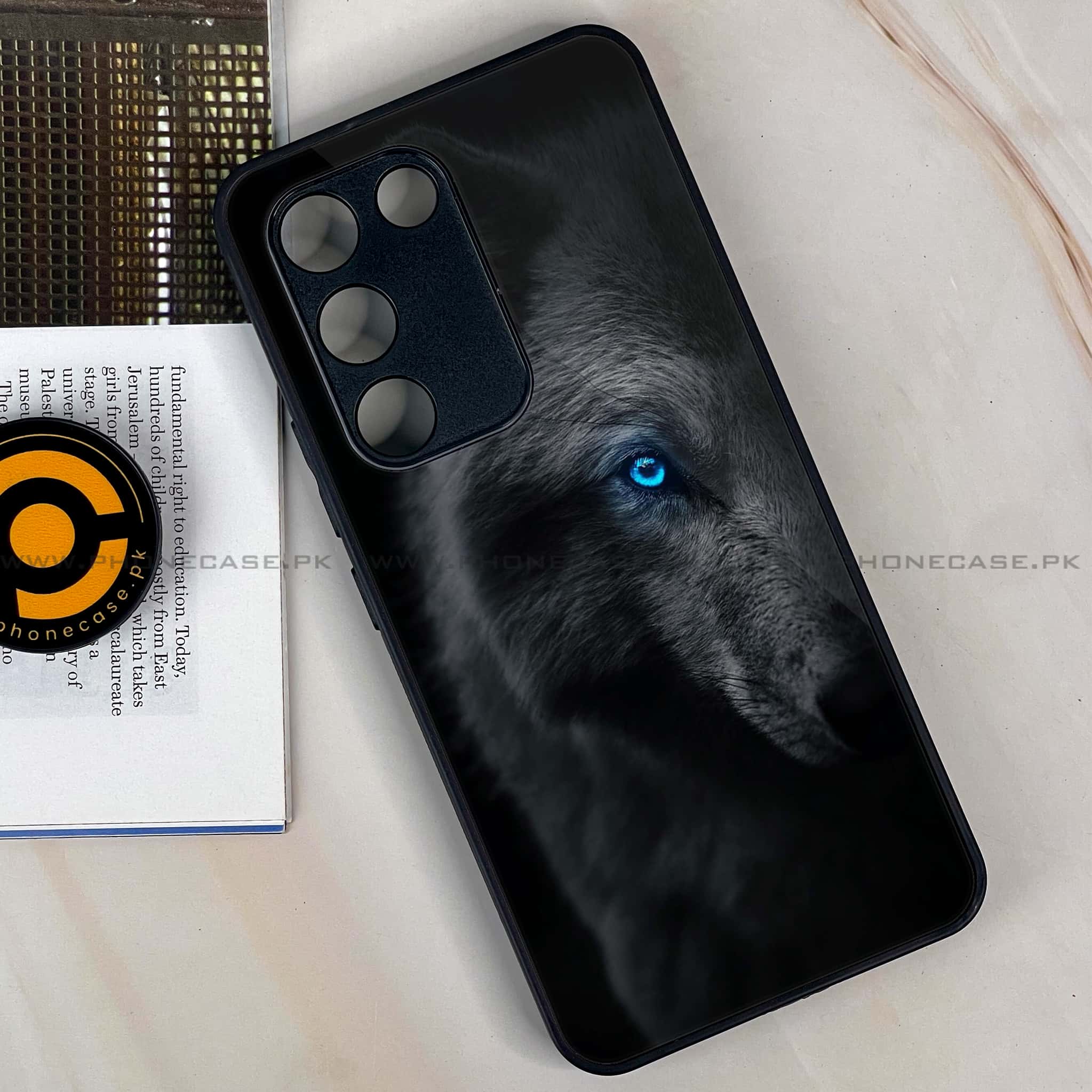 Vivo Y200e - Wolf Series - Premium Metal Printed soft Bumper shock Proof Case