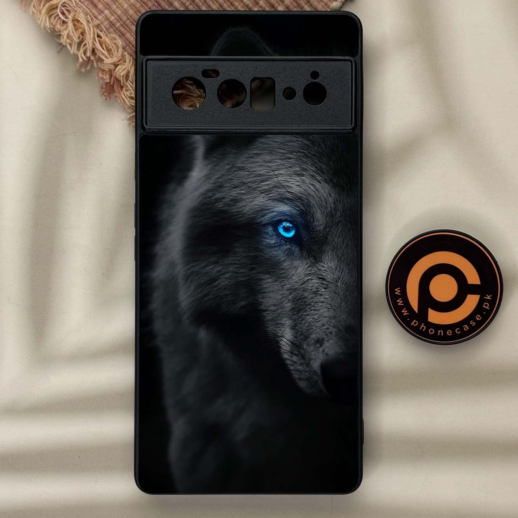 Google Pixel 6A - Wolf Series - Premium Metal Printed soft Bumper Shock Proof Case