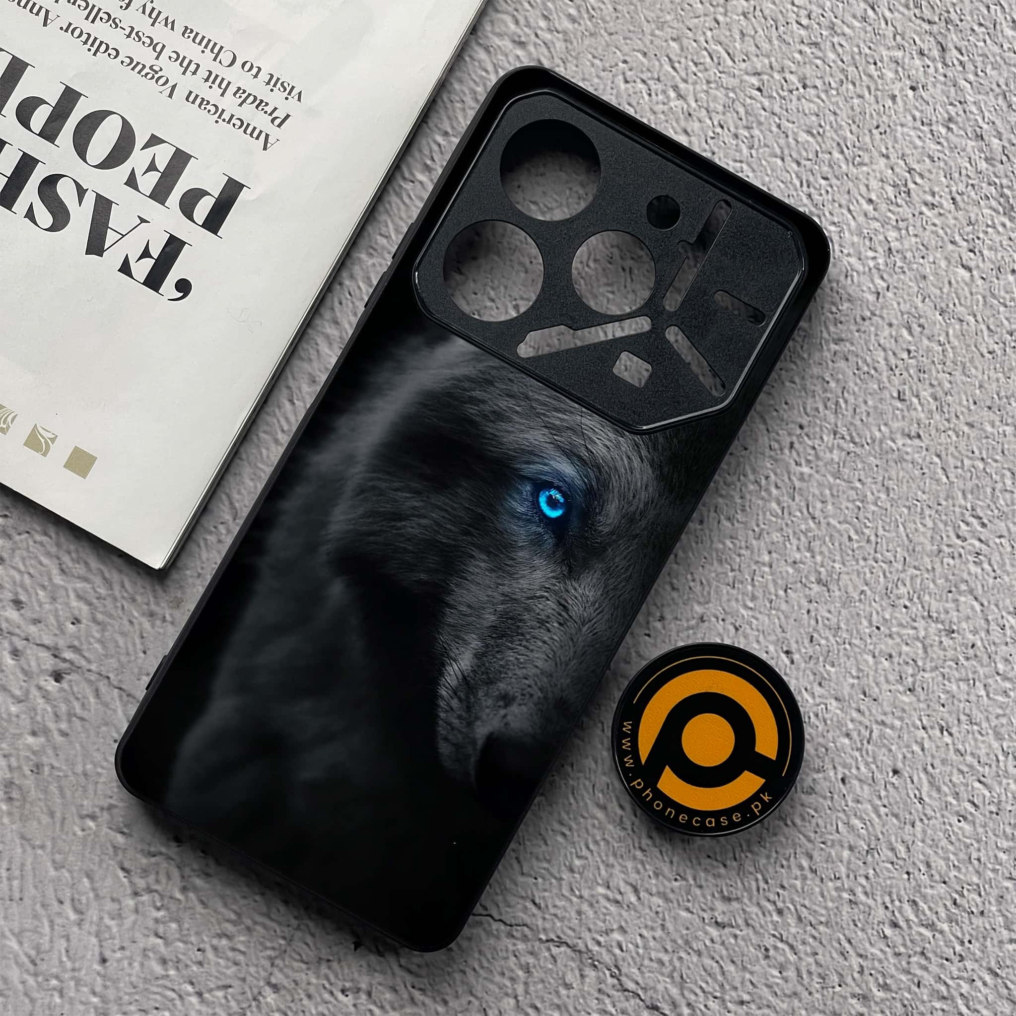 Tecno Pova 6 Neo - Wolf Series - Premium Metal  Printed soft Bumper shock Proof Case