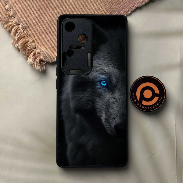 Vivo V30 - Wolf Design 9- Premium Printed Glass soft Bumper shock Proof Case CS-43910