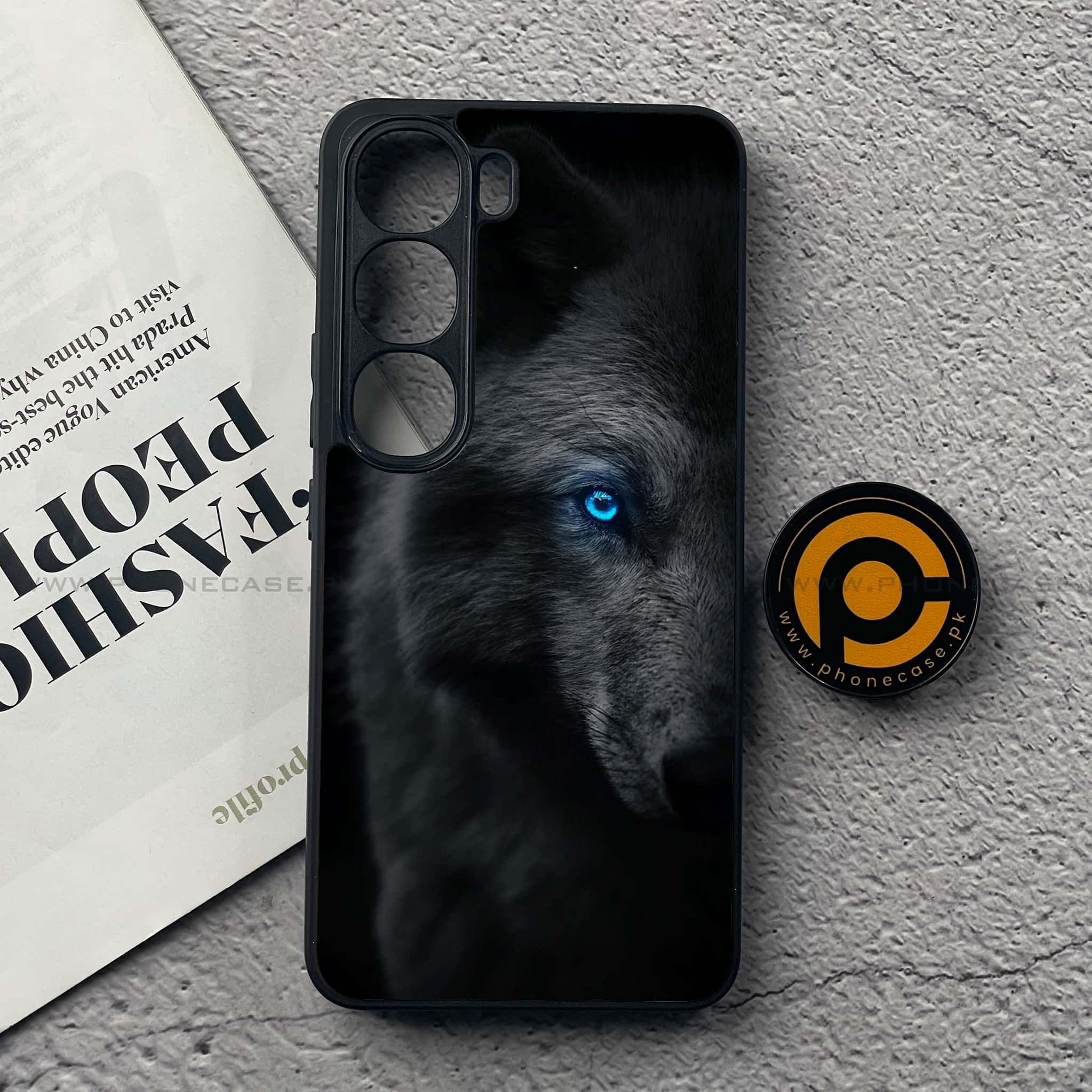 Vivo Y200 4G - Wolf Series - Premium Metal Printed soft Bumper Shock Proof Case