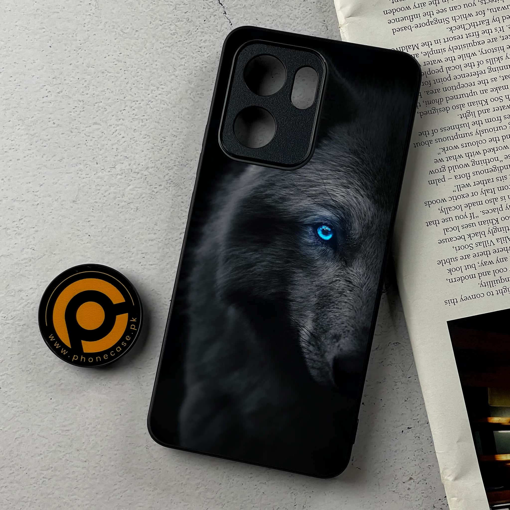Oppo Reno 13F - Wolf Series - Premium Metal Printed Soft Bumper Shockproof Case
