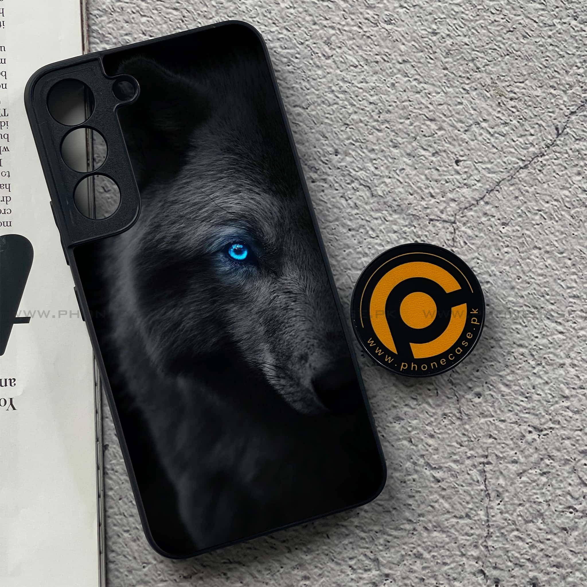 Samsung Galaxy S22 - Wolf Series - Premium Metal Printed soft Bumper shock Proof Case
