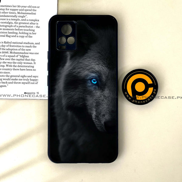 Vivo V20 - Wolf Design 9 - Premium Printed Glass soft Bumper shock Proof Case CS-19832 CS-19922