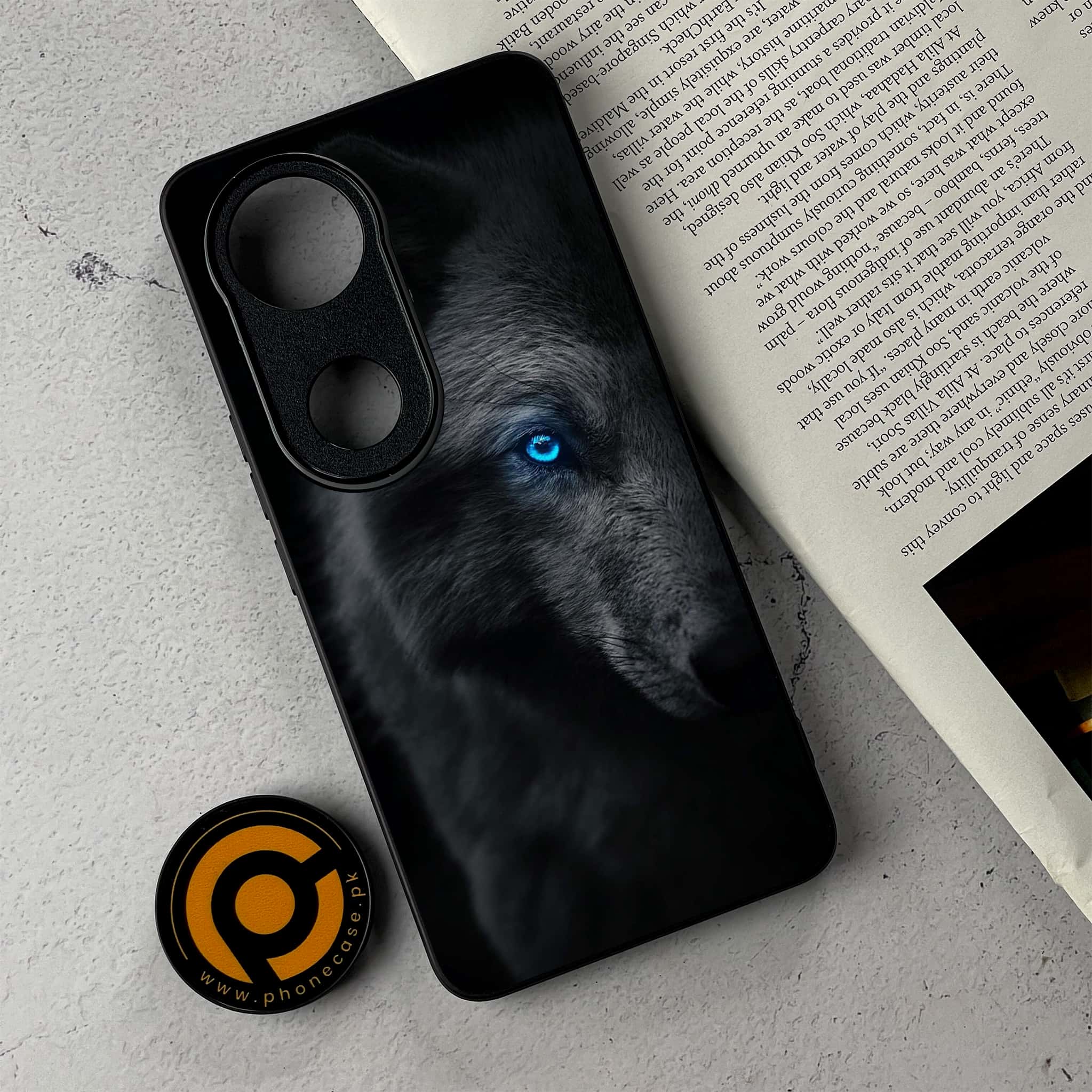 Vivo V50 -  Wolf Series - Premium Metal Printed Soft Bumper Shockproof Case