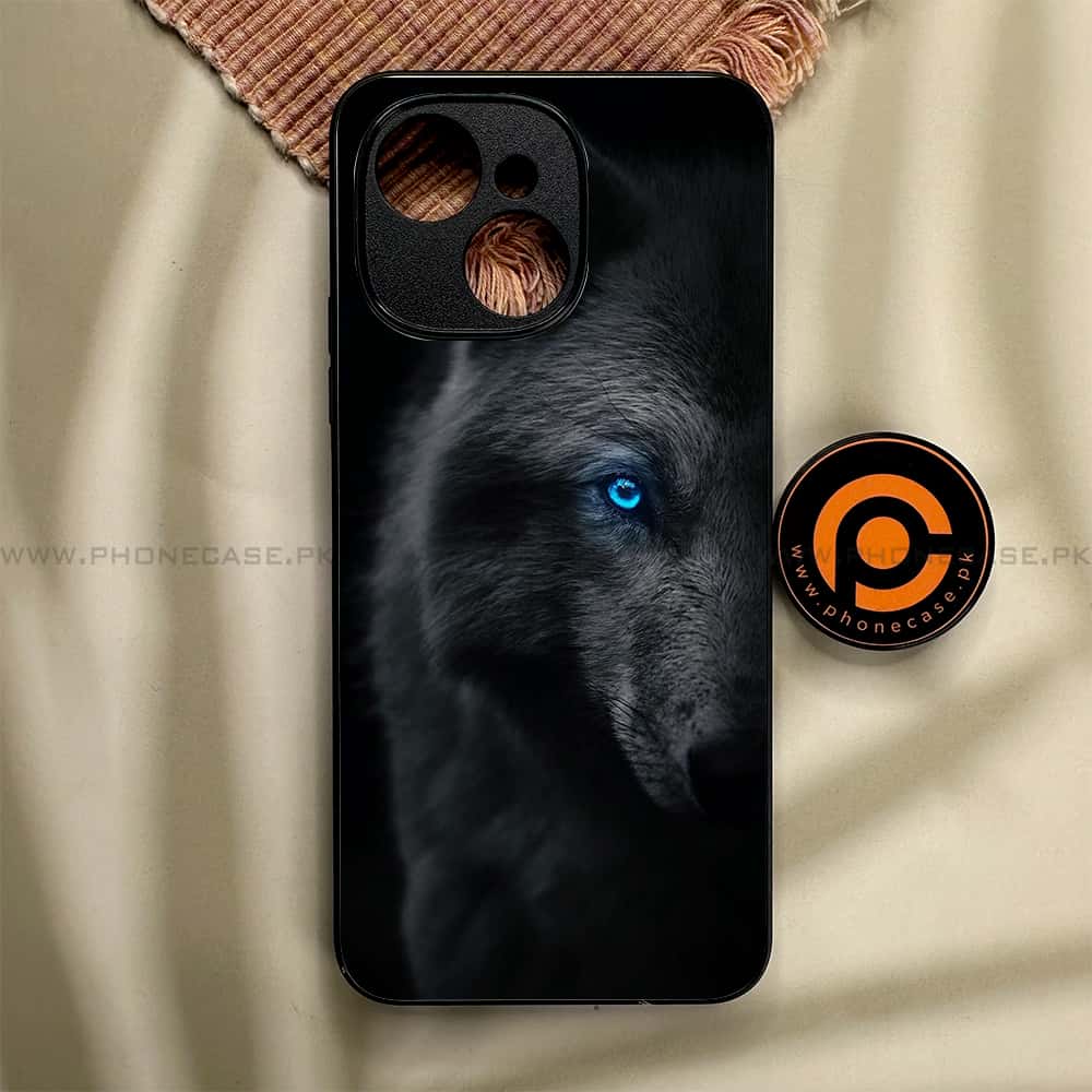 Tecno Spark 40C - Wolf Series - Premium Metal Printed soft Bumper shock Proof Case