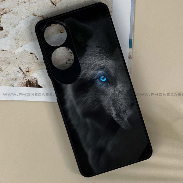 Oppo A60 - Wolf Design 8  - Premium Printed Metal soft Bumper shock Proof Case  CS-26335