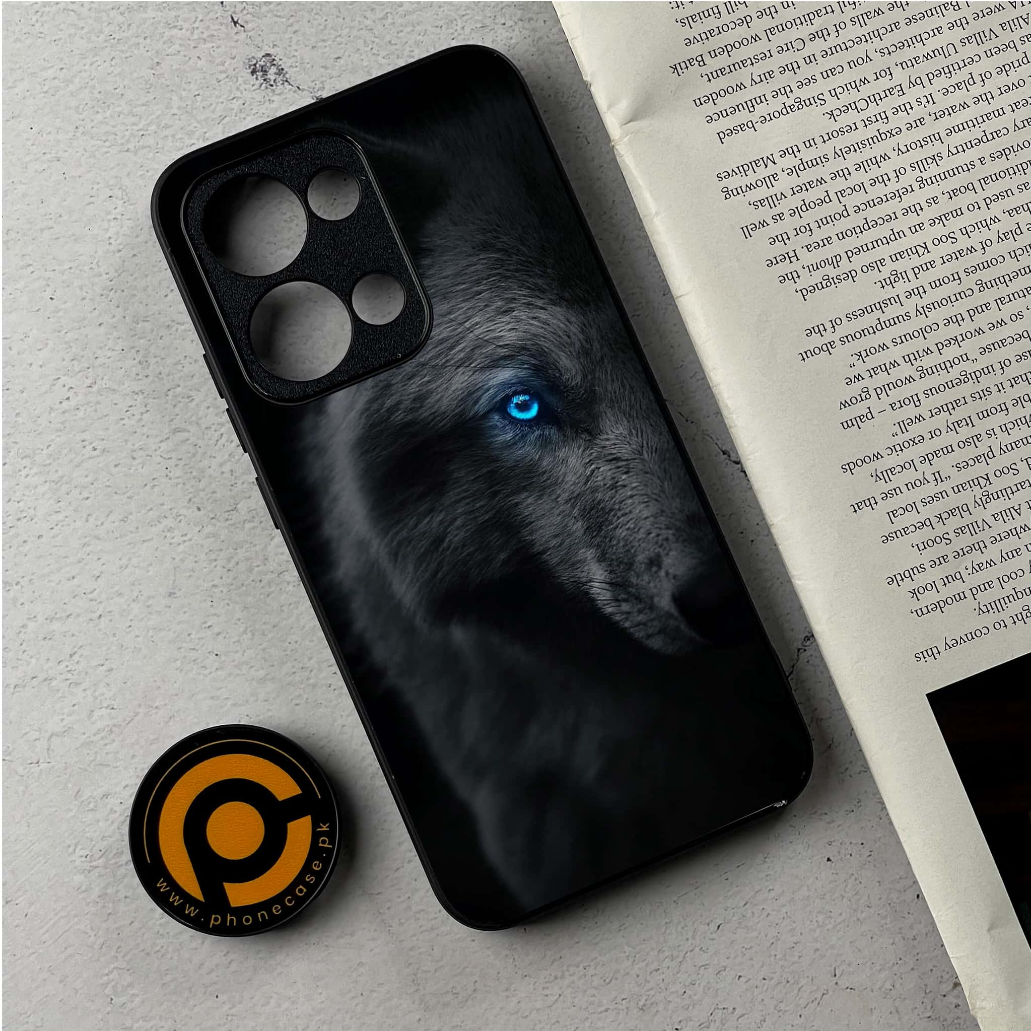Oppo Reno 13 - Wolf Series - Premium Metal Printed Soft Bumper Shockproof Case