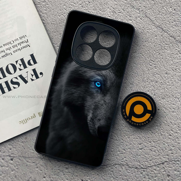 Redmi Note 14 Pro - Wolf Design 9- Premium Printed Glass soft Bumper shock Proof Case CS-36832