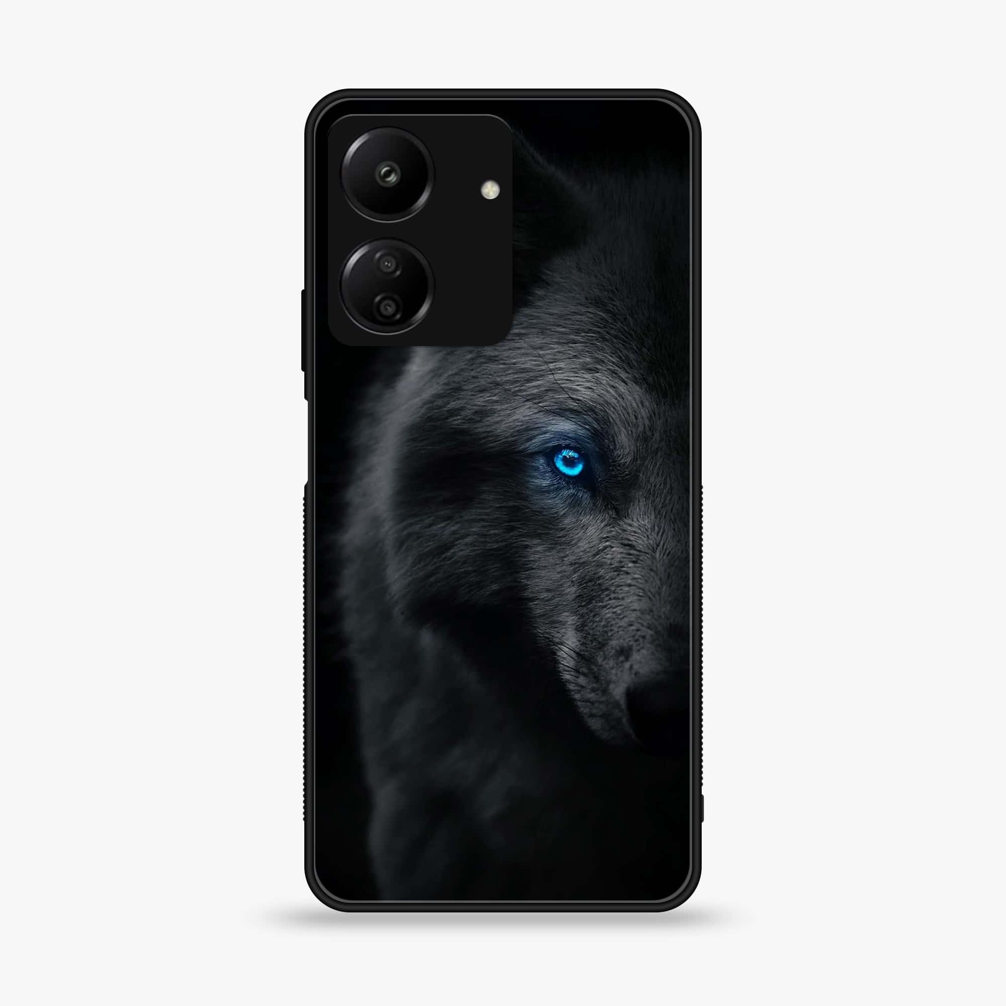 Xiaomi Poco C65 - Wolf Series - Premium Printed Glass soft Bumper shock Proof Case