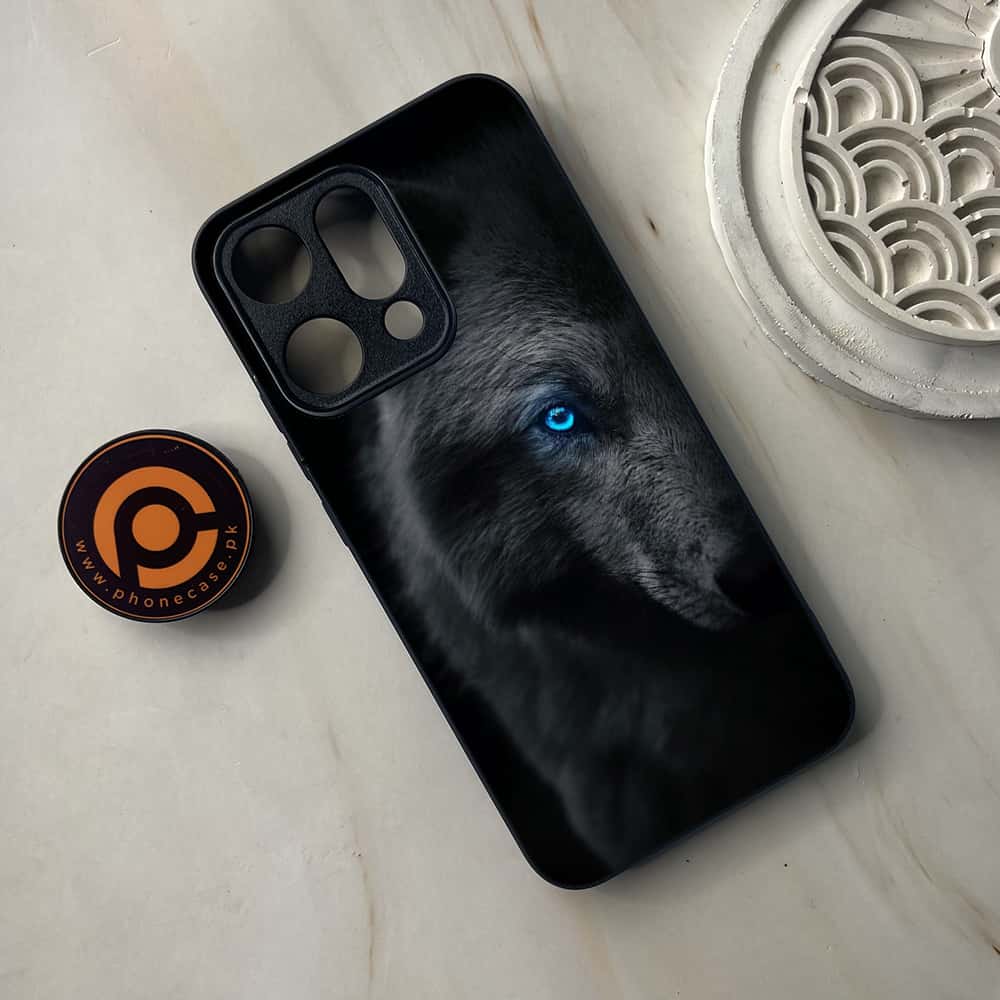 Oppo Reno 14 5G - Wolf Series - Premium Metal Printed soft Bumper shock Proof Case