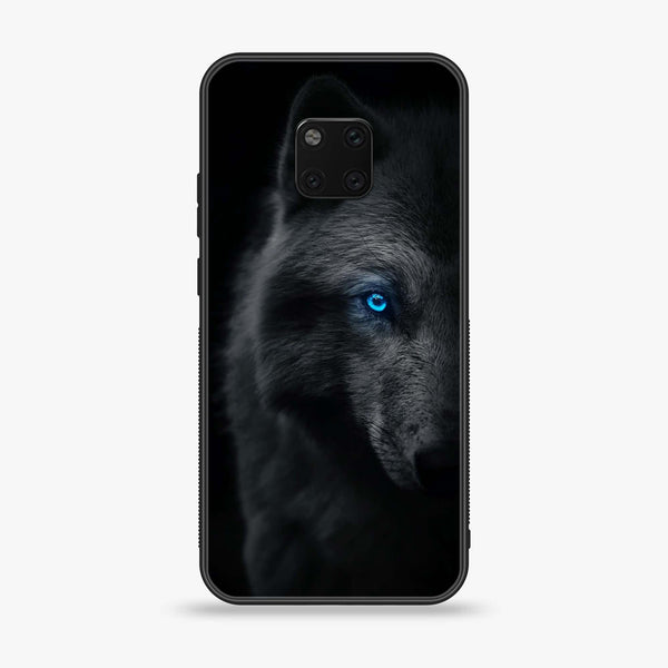 Huawei Mate 20 Pro - Wolf Design 9 - Premium Printed Glass soft Bumper shock Proof Case CS-13611