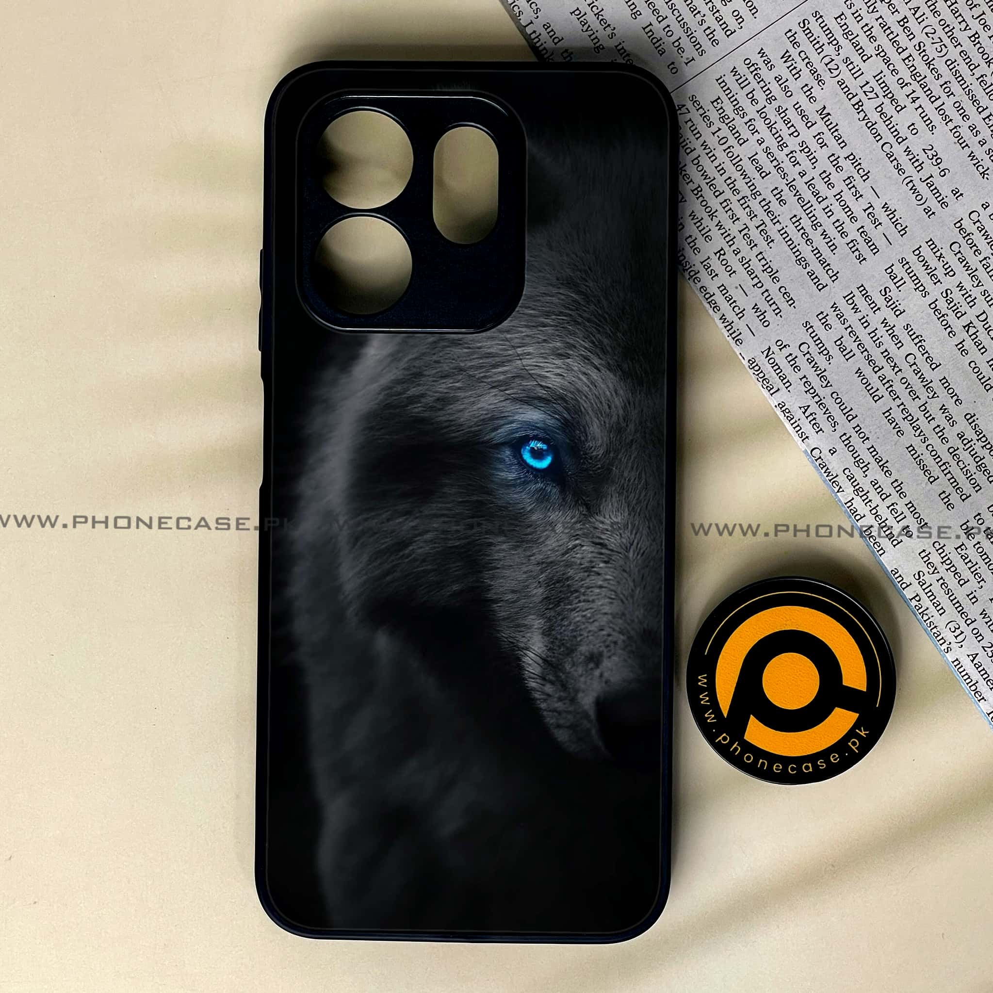 Infinix Smart 9 HD -   Wolf Series - Premium Metal Printed soft Bumper shock Proof Case